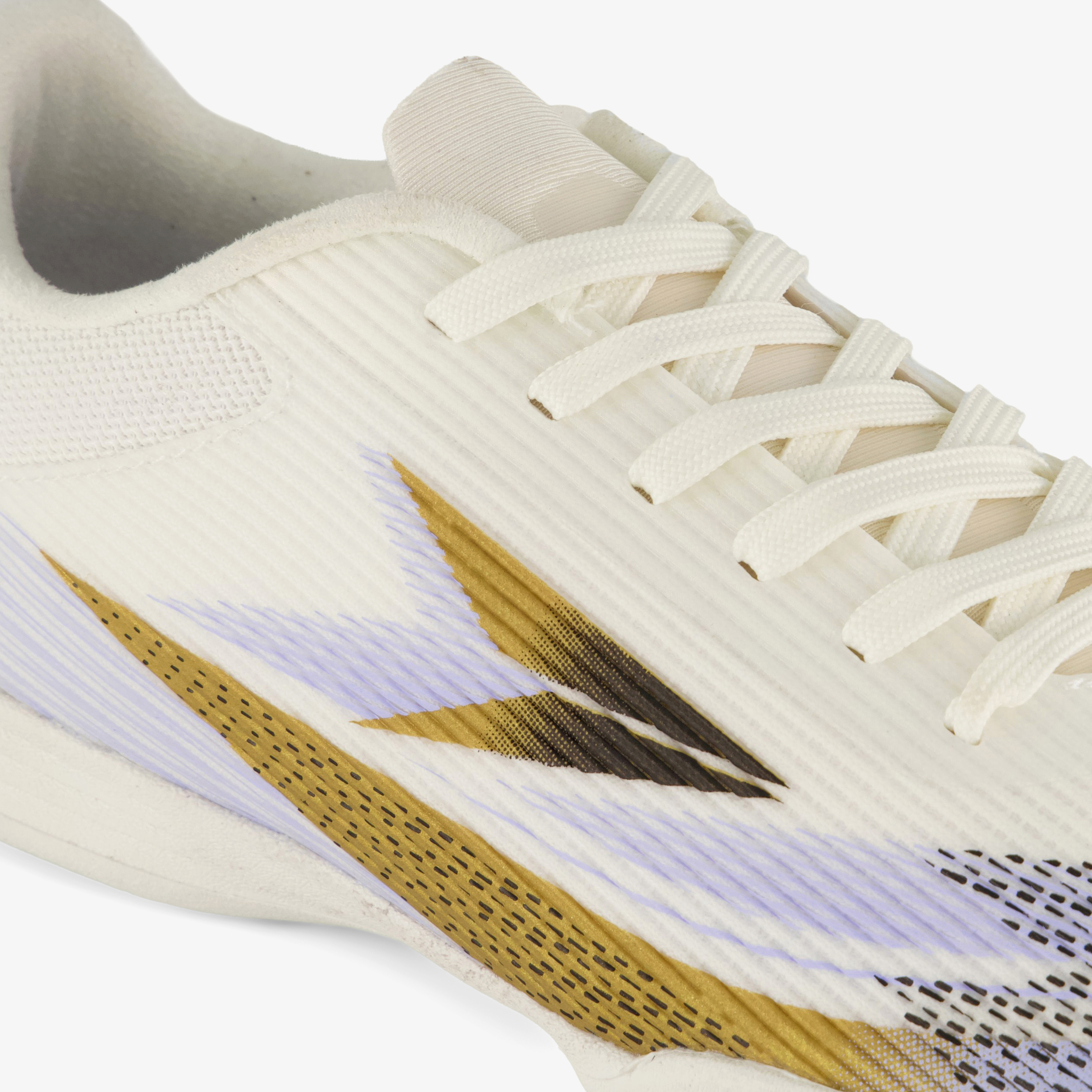 Dutchy Ultimate kinder zaalvoetbalschoen IC wit goud meisjes straatschoenenzaalschoenen – foto 5