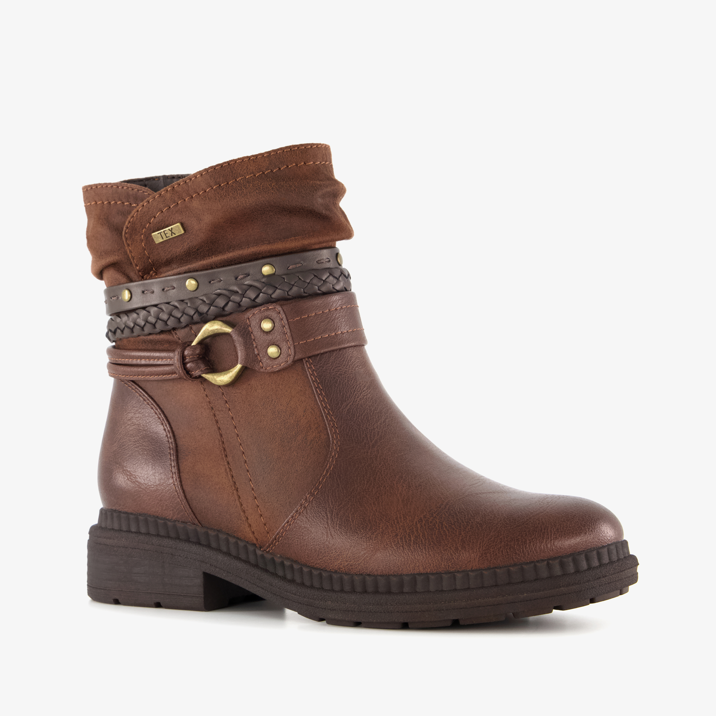 Softline dames boots bruin enkellaarzen