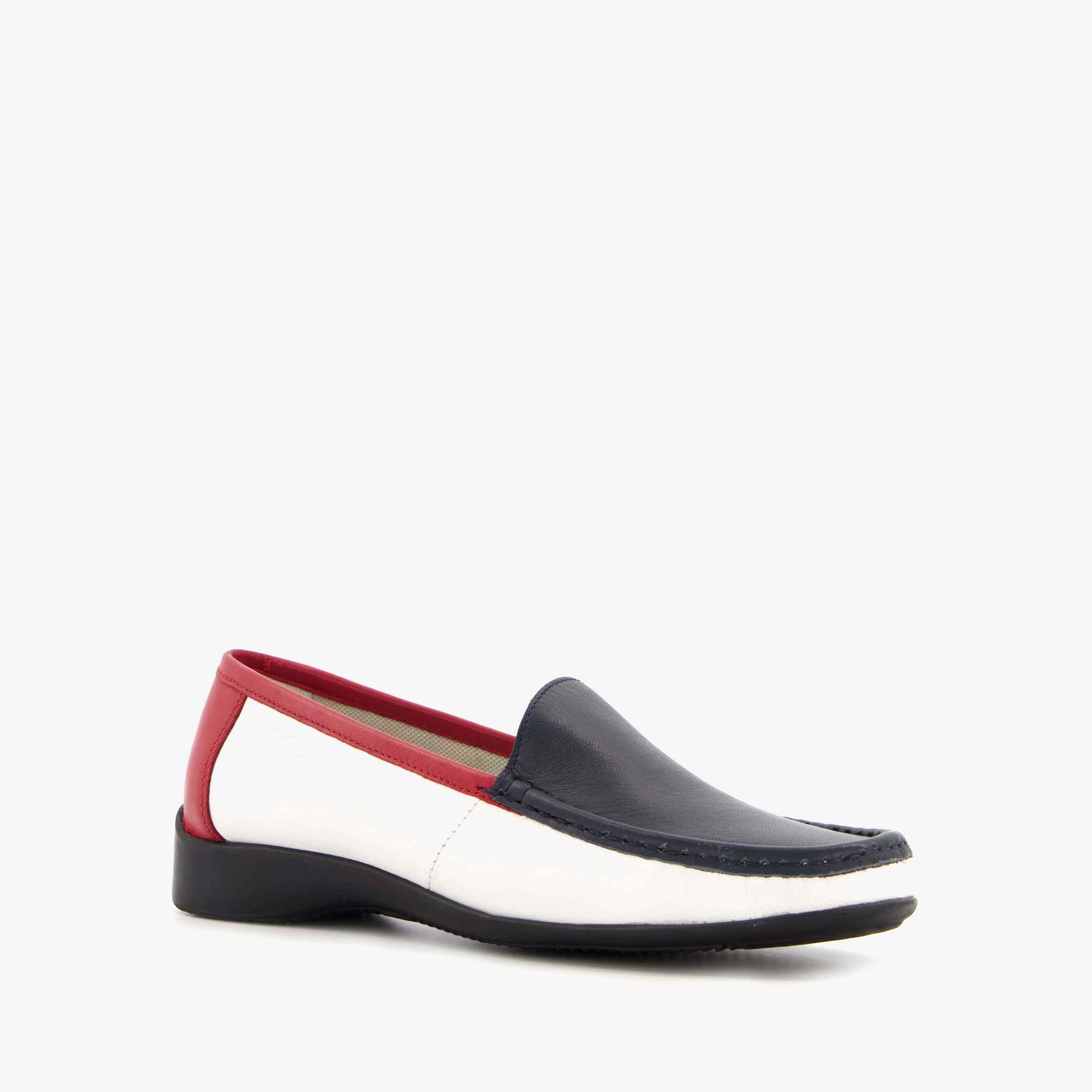 Hush Puppies leren dames mocassins multicolor instappers
