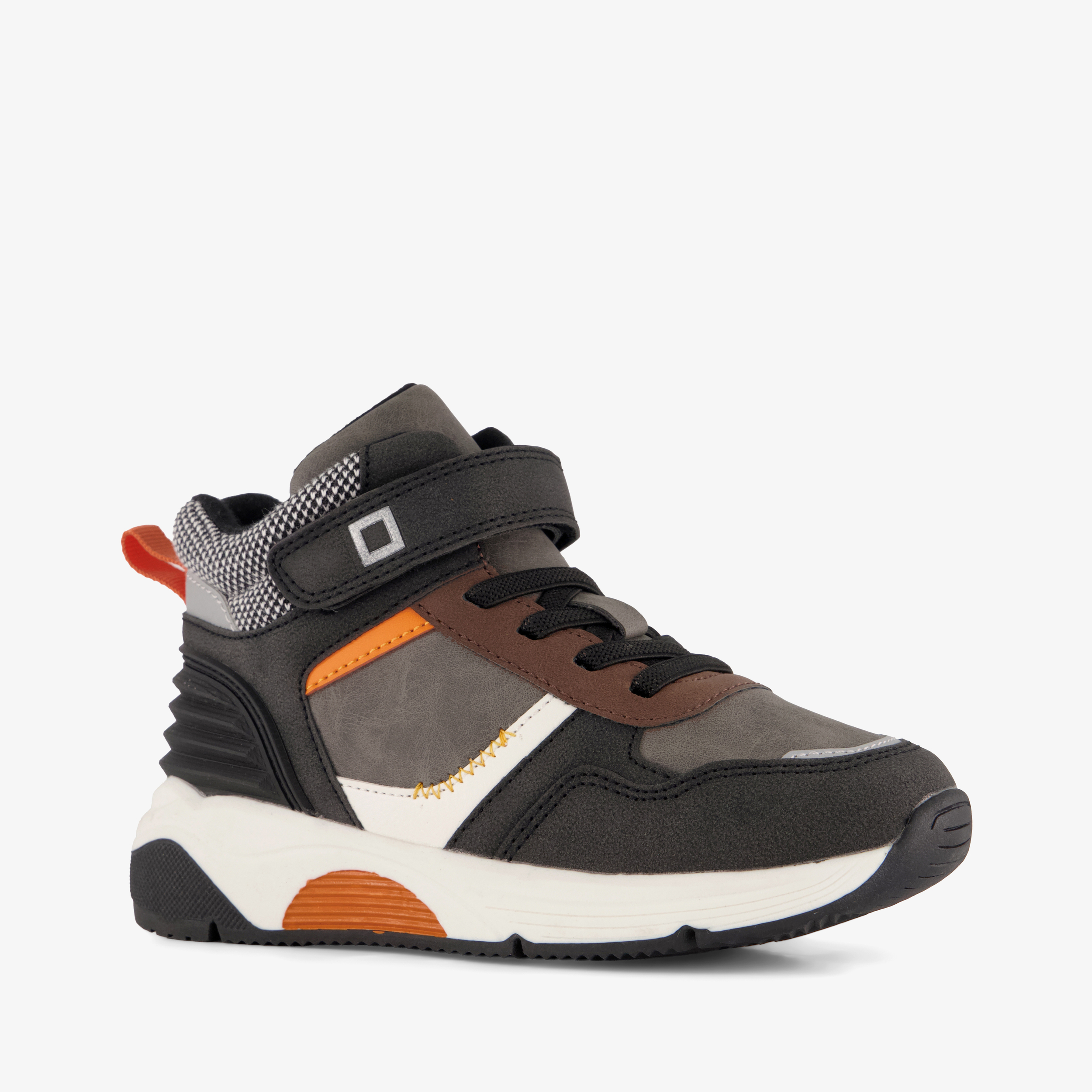 Blue Box hoge jongens sneakers zwart oranje