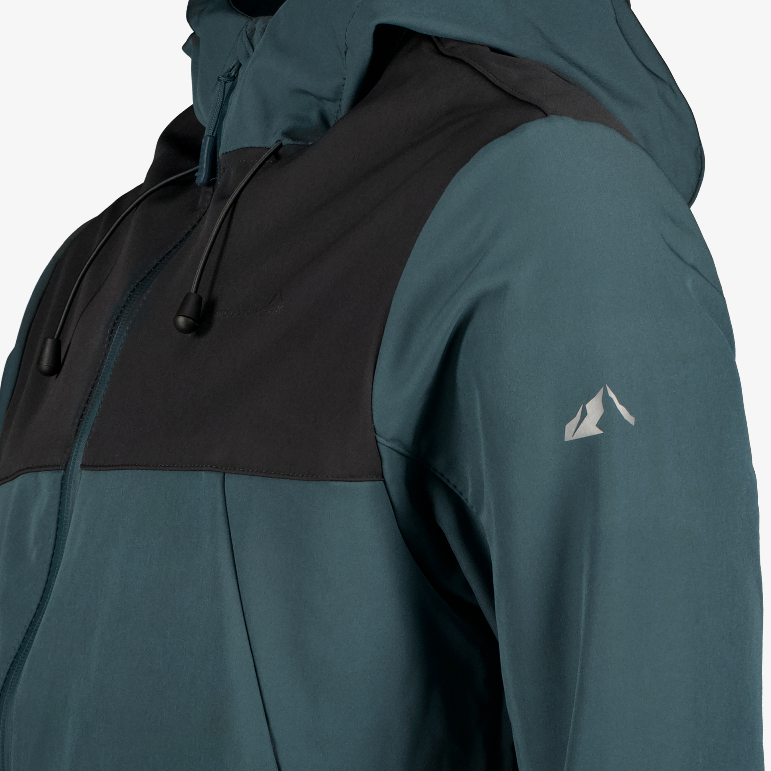 Mountain Peak heren softshell jas blauw zwart jassen – foto 3