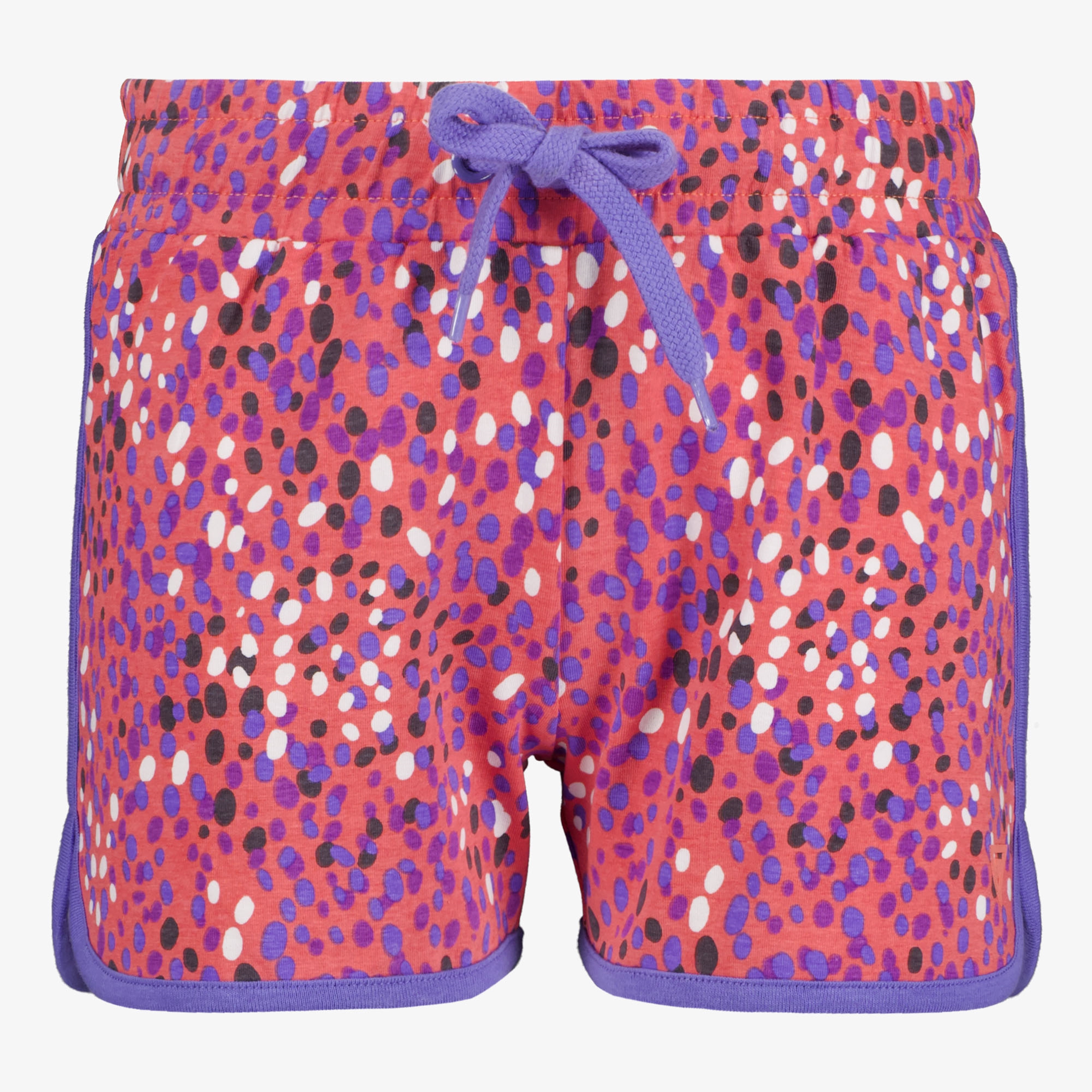 Osaga meisjes sweat short met stippen oranje