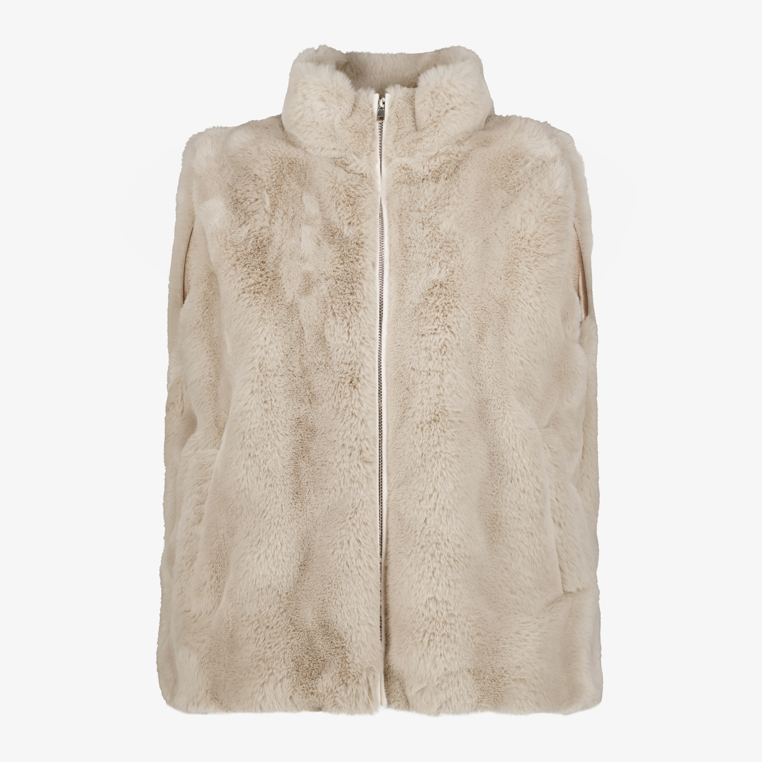 TwoDay gilet van imitatiebont beige dames