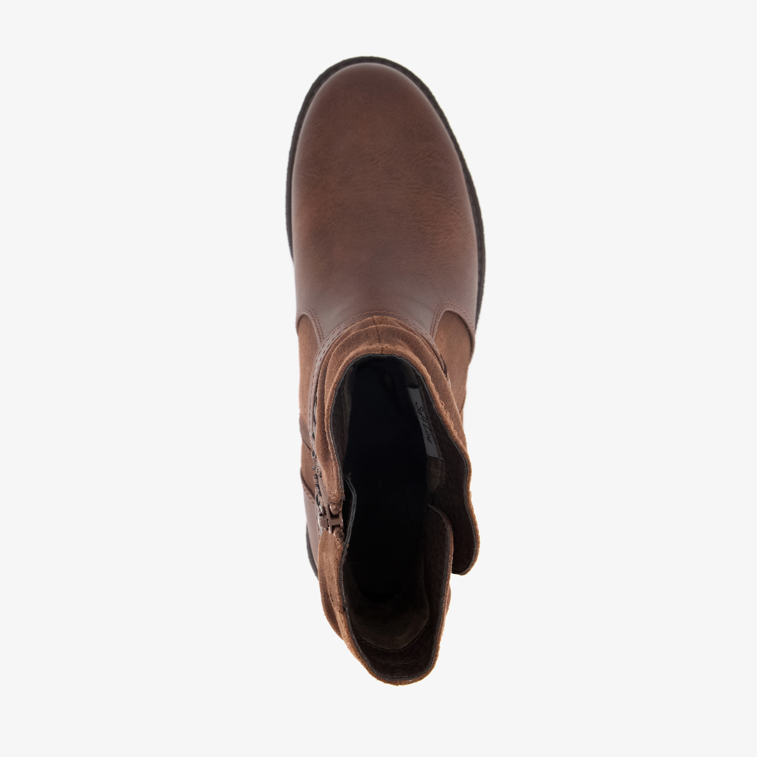 Softline dames boots bruin enkellaarzen – foto 4