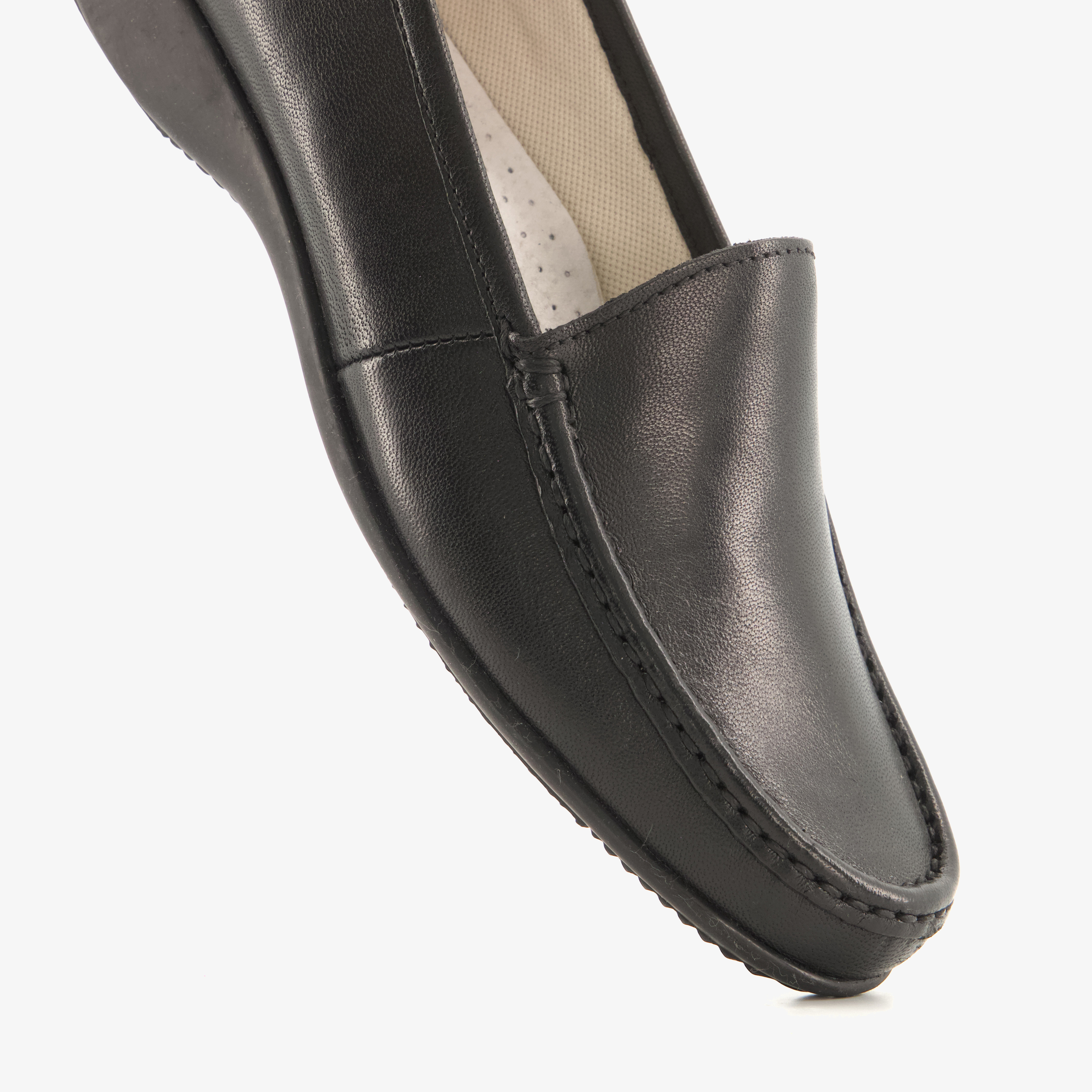 Hush Puppies leren dames mocassins zwart instappers – foto 5