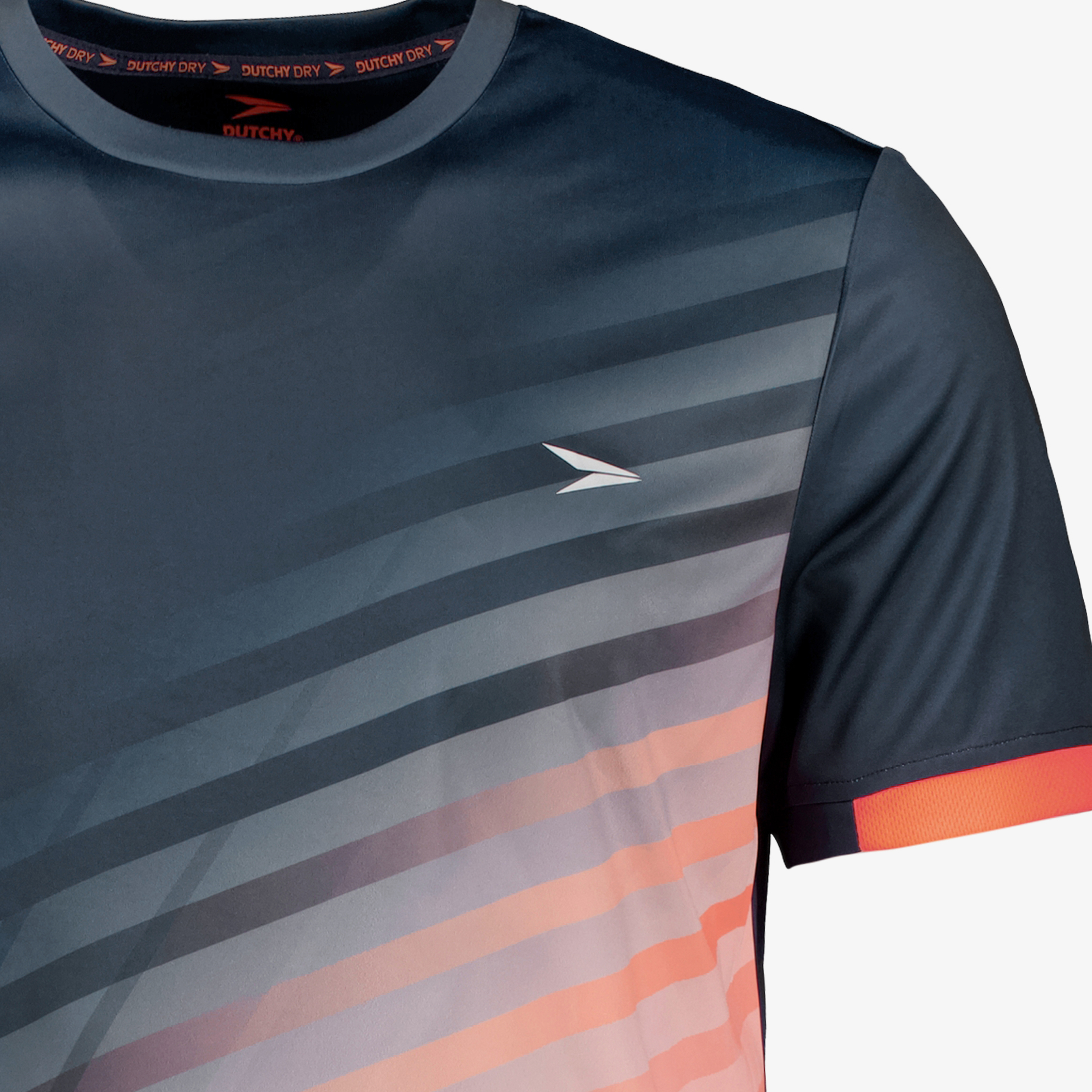 Dutchy Dry heren voetbal T-shirt blauw oranje sport & spel – foto 2
