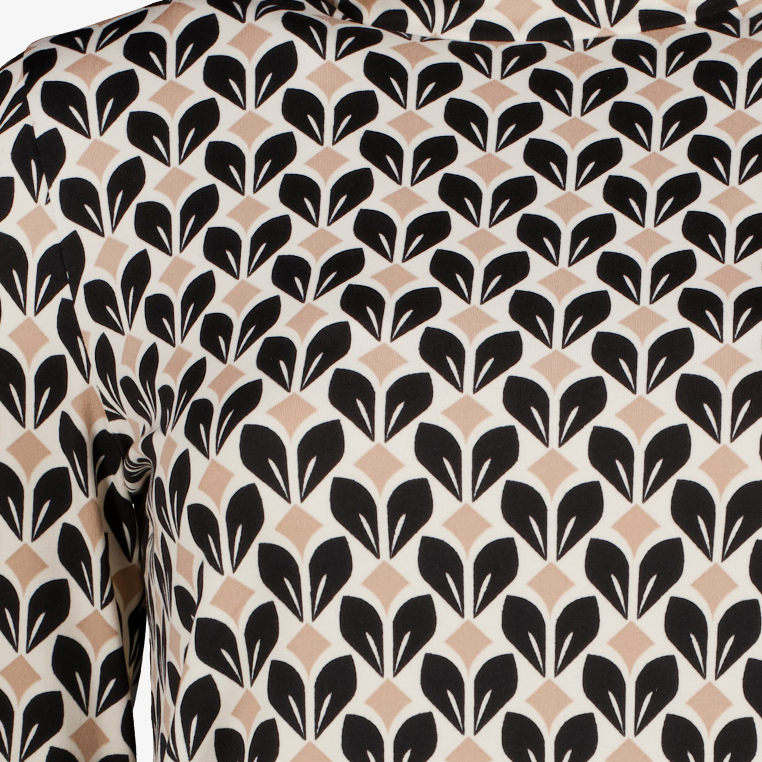TwoDay dames coltrui met grafische bloemenprint beige truien & vesten – foto 2