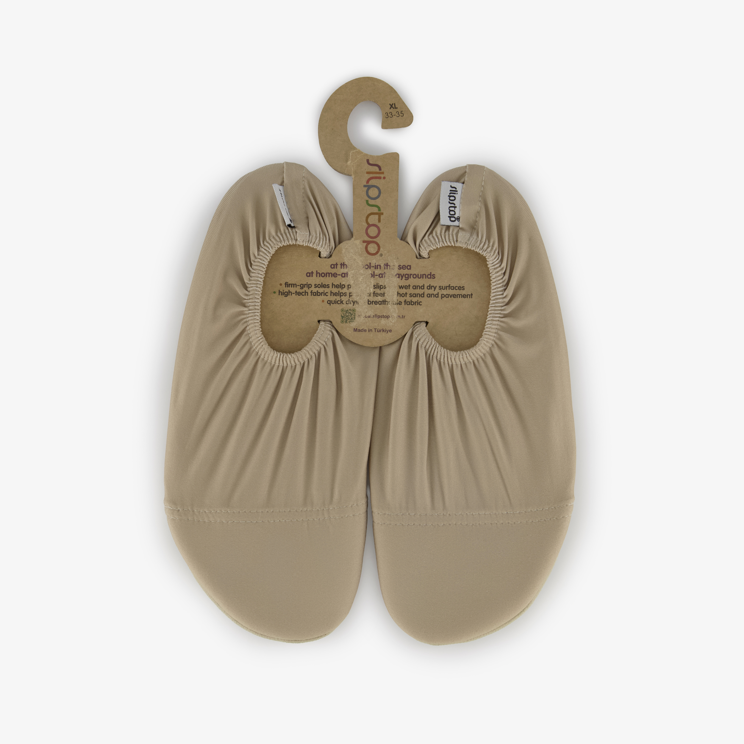 Slipstop Sand kinder schoenen beige Slipstop Sand kinder schoenen beige