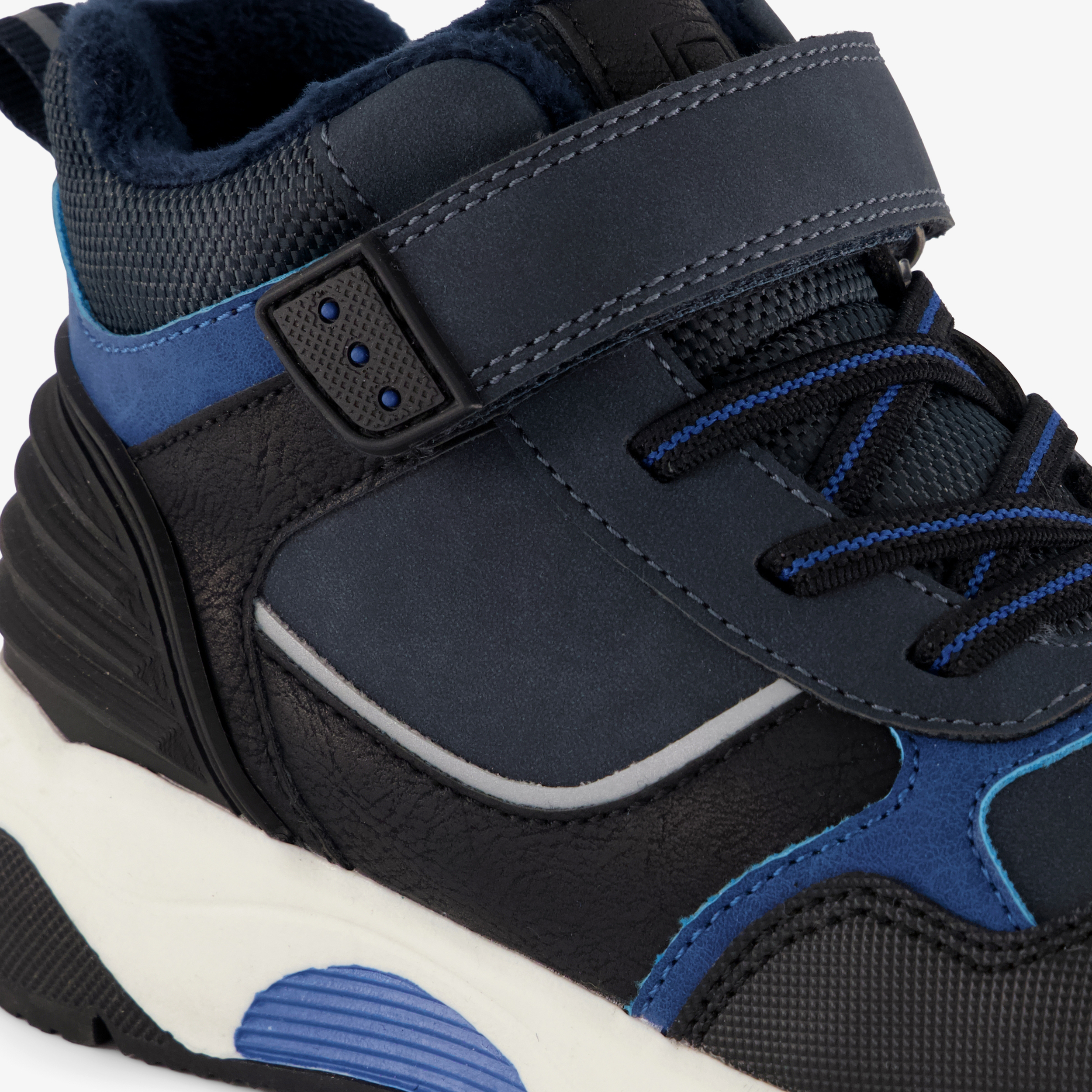 Blue Box hoge gevoerde jongens sneakers donkerblauw – foto 5