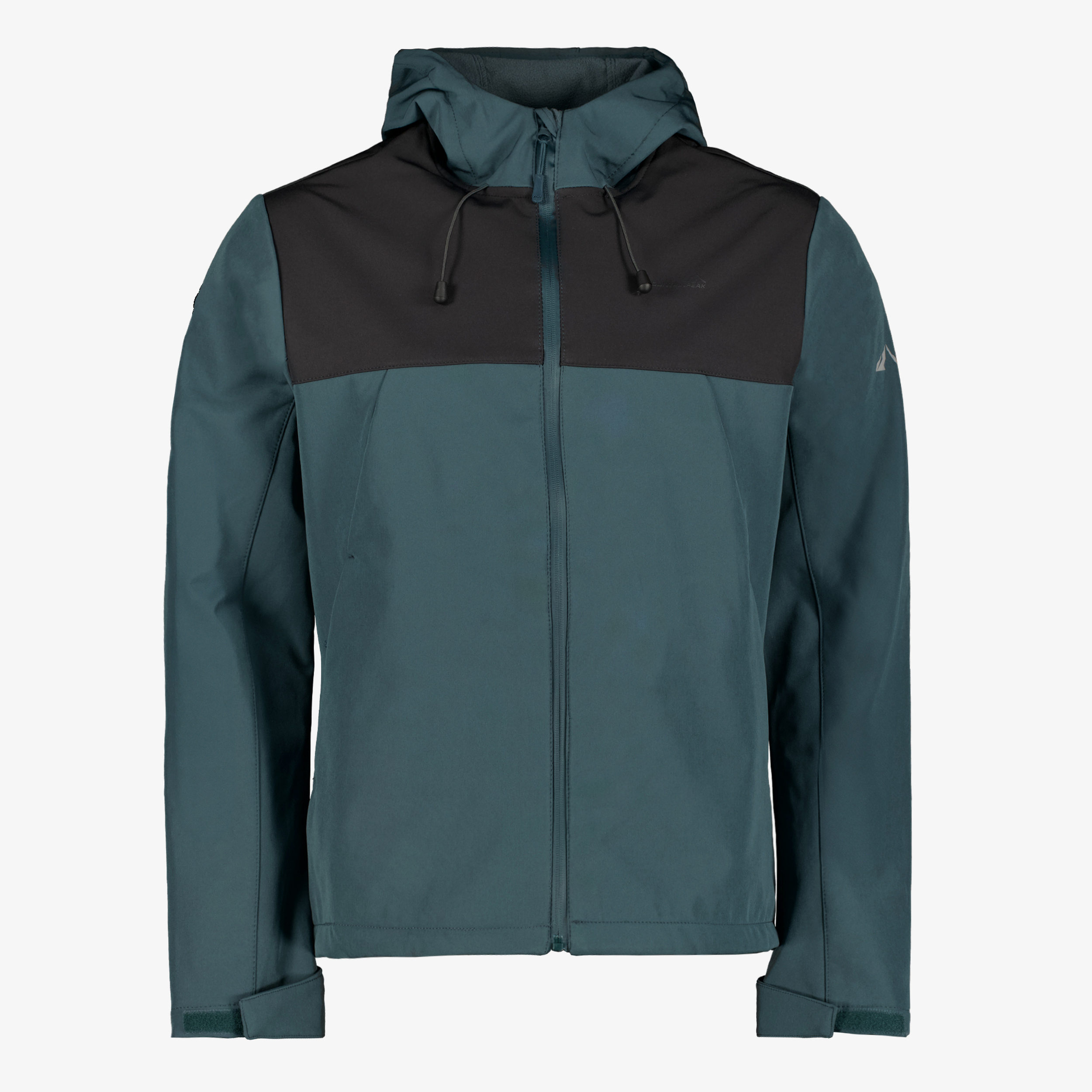 Mountain Peak heren softshell jas blauw zwart jassen