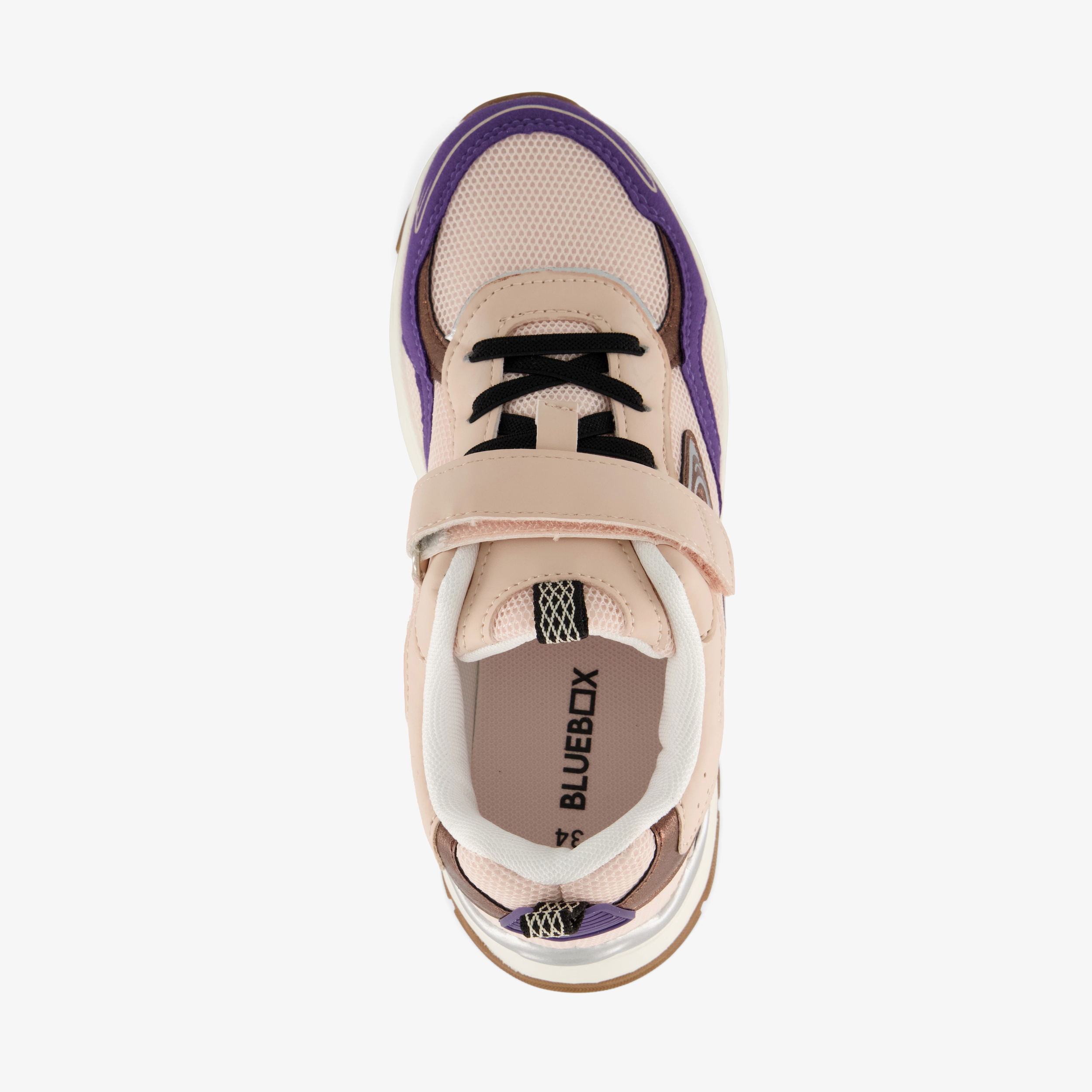 Blue Box meisjes sneakers beige paars – foto 4