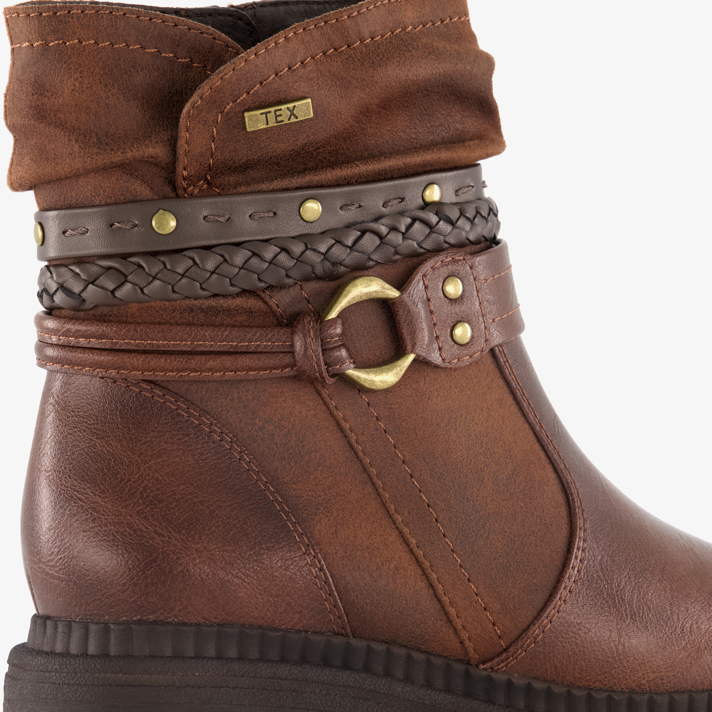 Softline dames boots bruin enkellaarzen – foto 5
