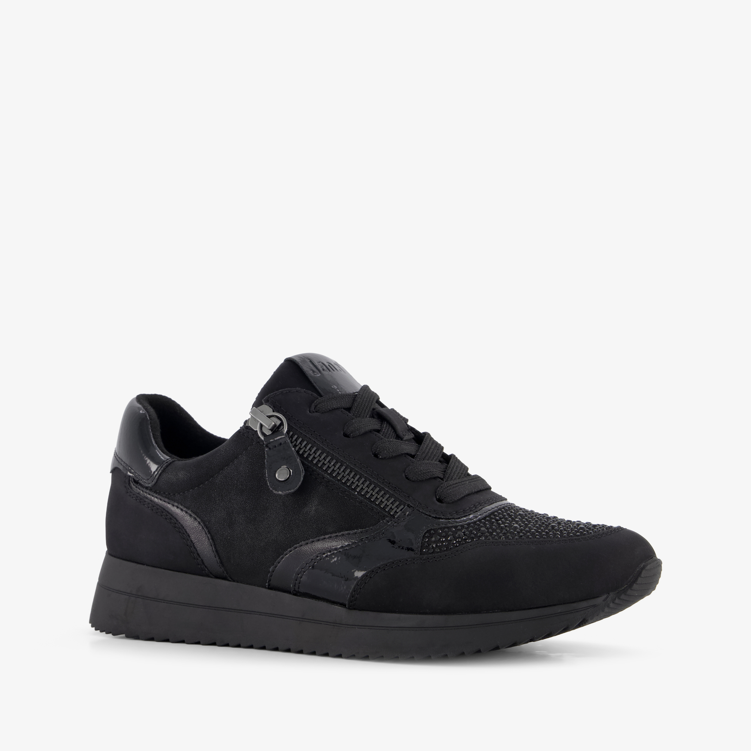 Jana dames sneakers met H leest zwart
