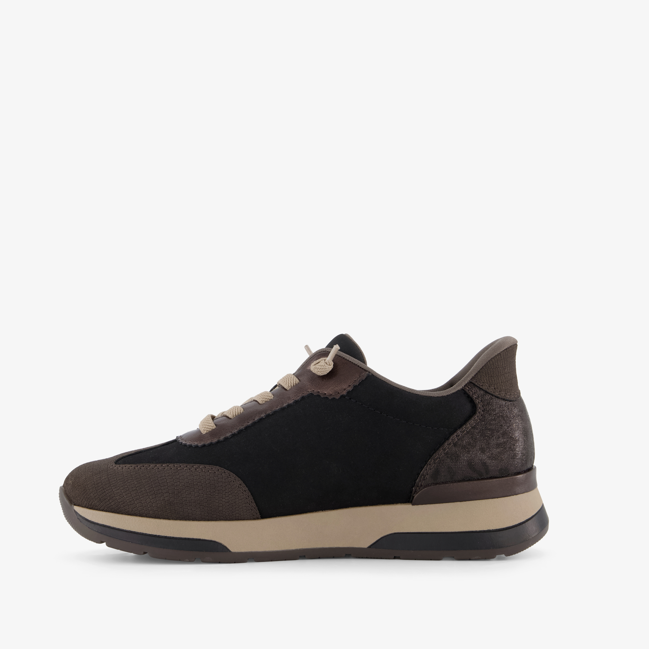 Softline dames sneakers met H leest bruin