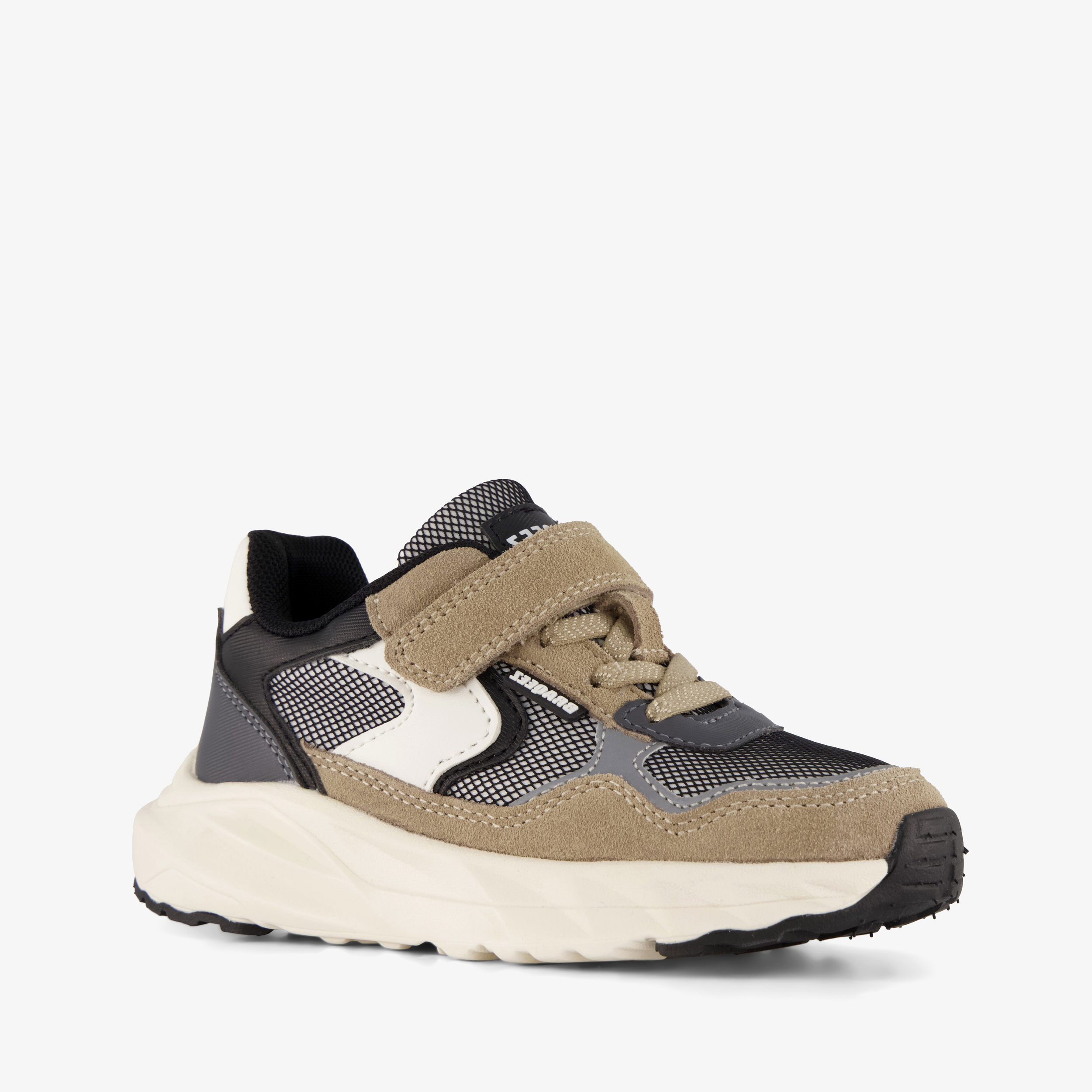 Braqeez jongens sneakers beige grijs