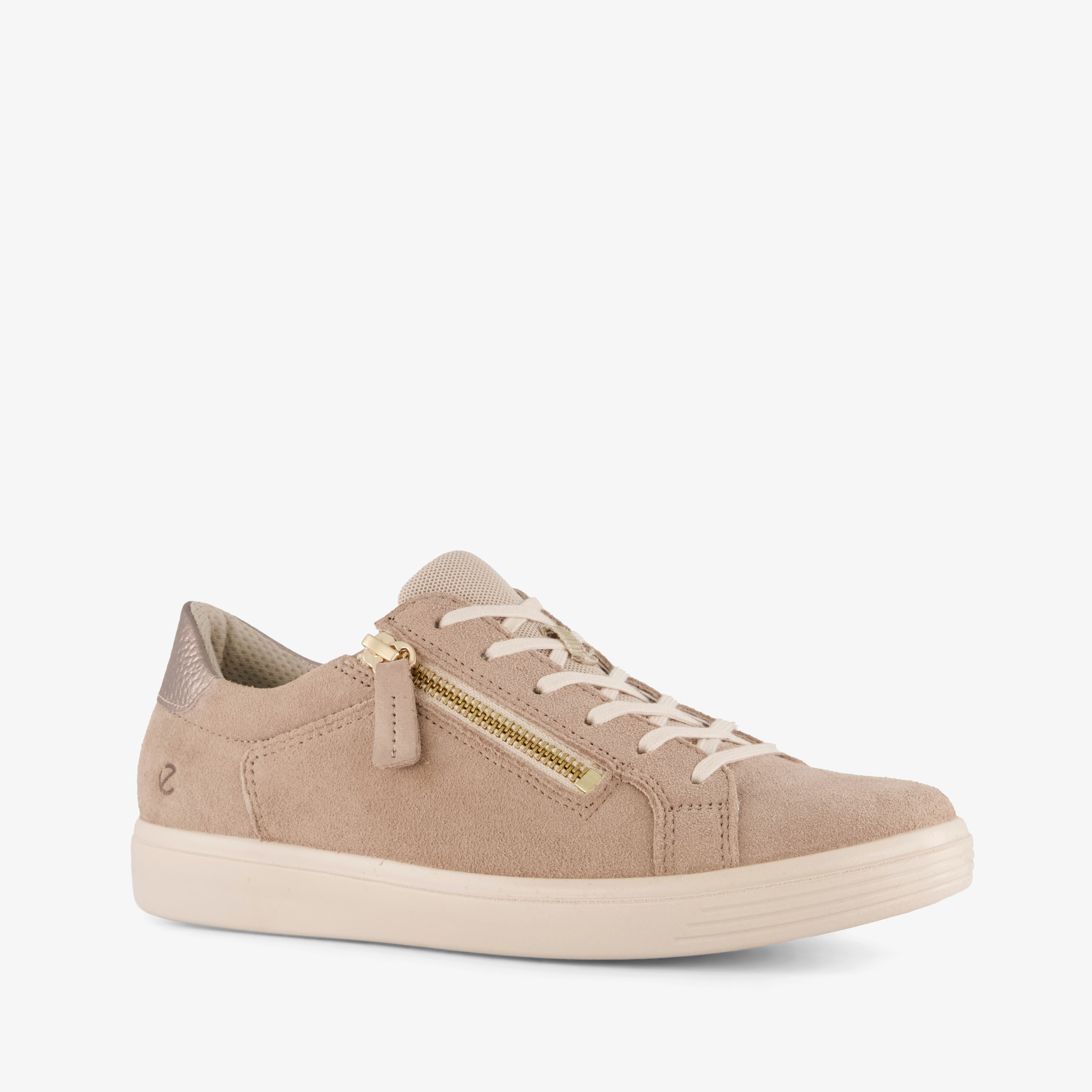 ECCO Classic suède dames sneakers beige