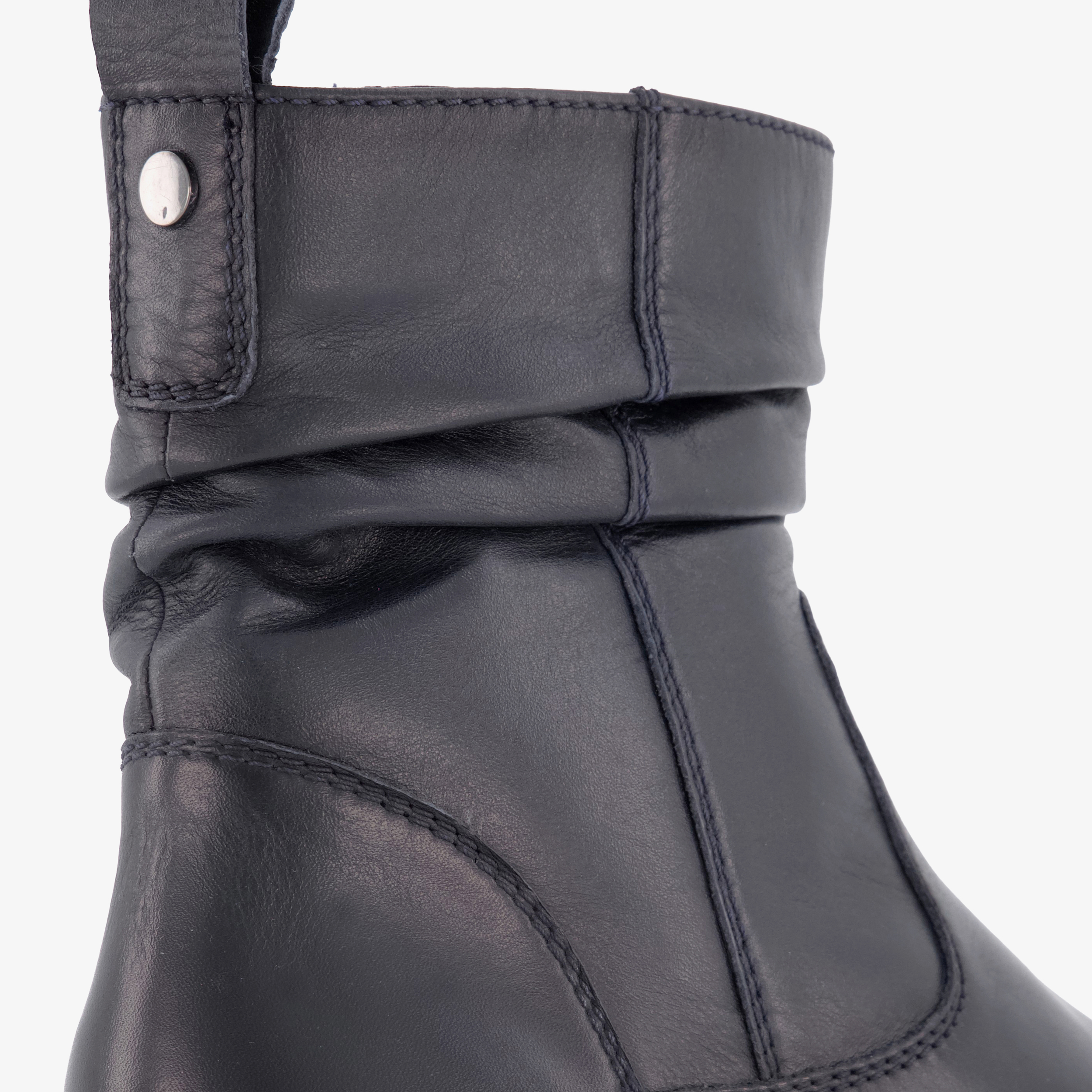 Hush Puppies leren dames boots donkerblauw enkellaarzen – foto 5