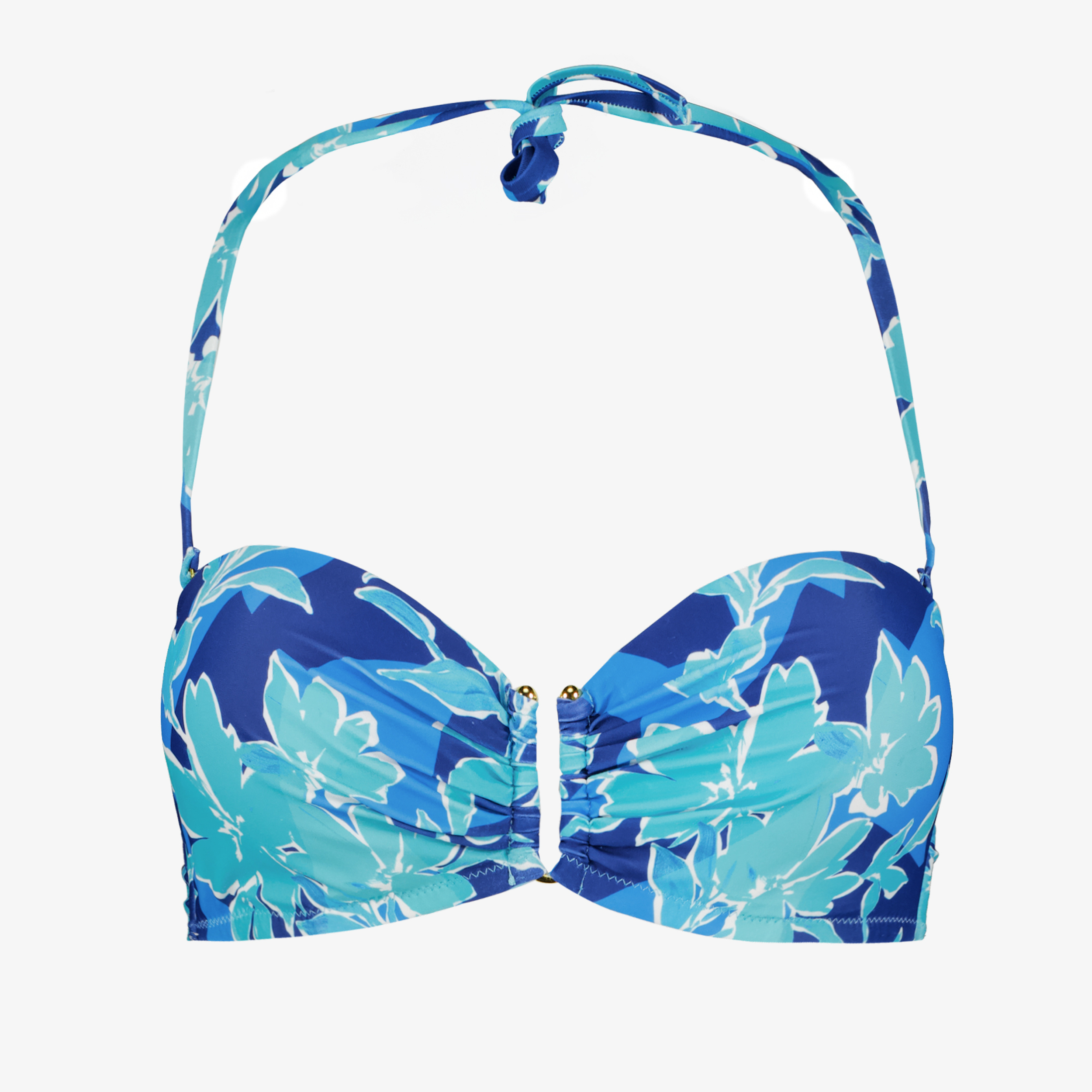 Osaga dames bikinitop met bloemenprint blauw t-shirts & tops