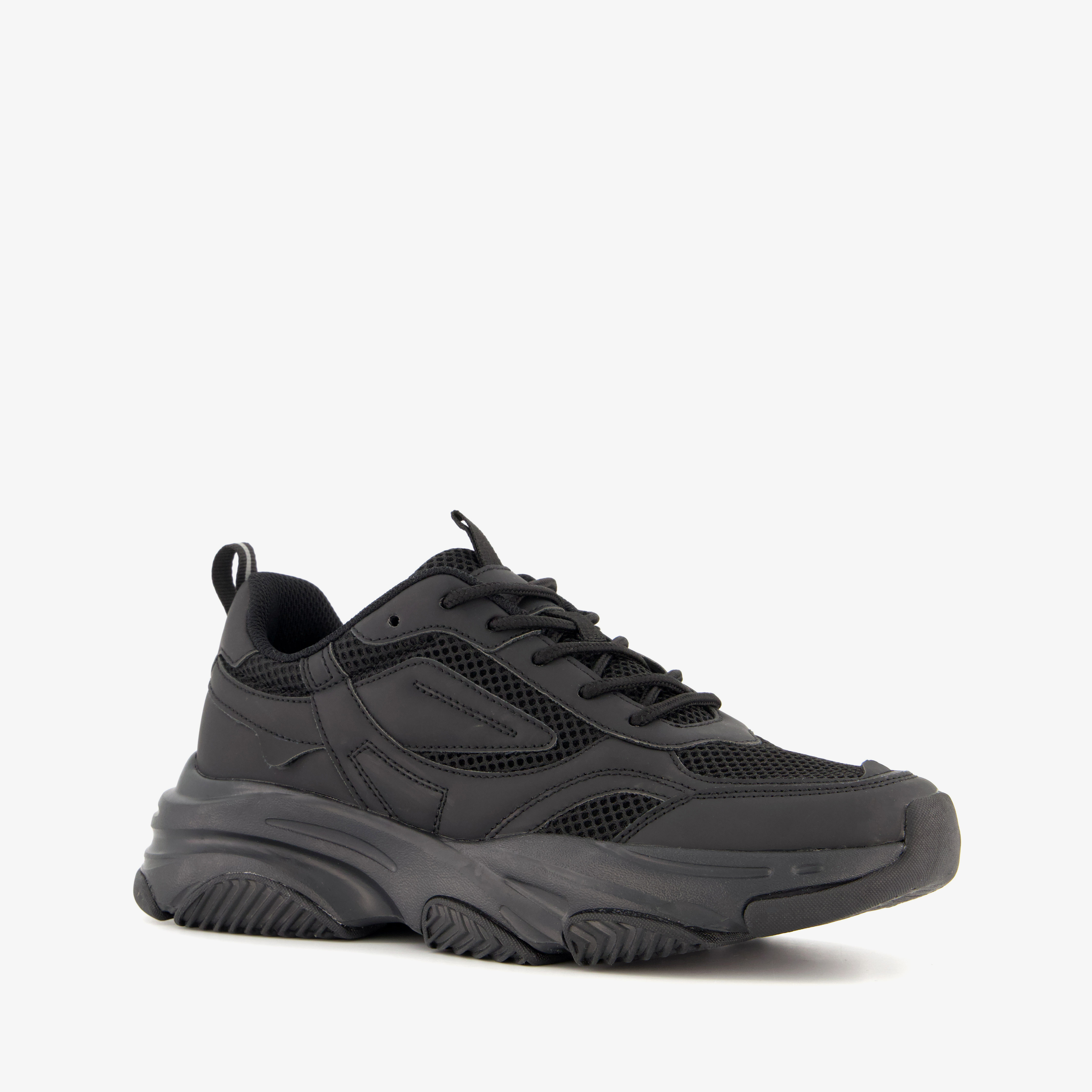 Blue Box dames dad sneakers zwart