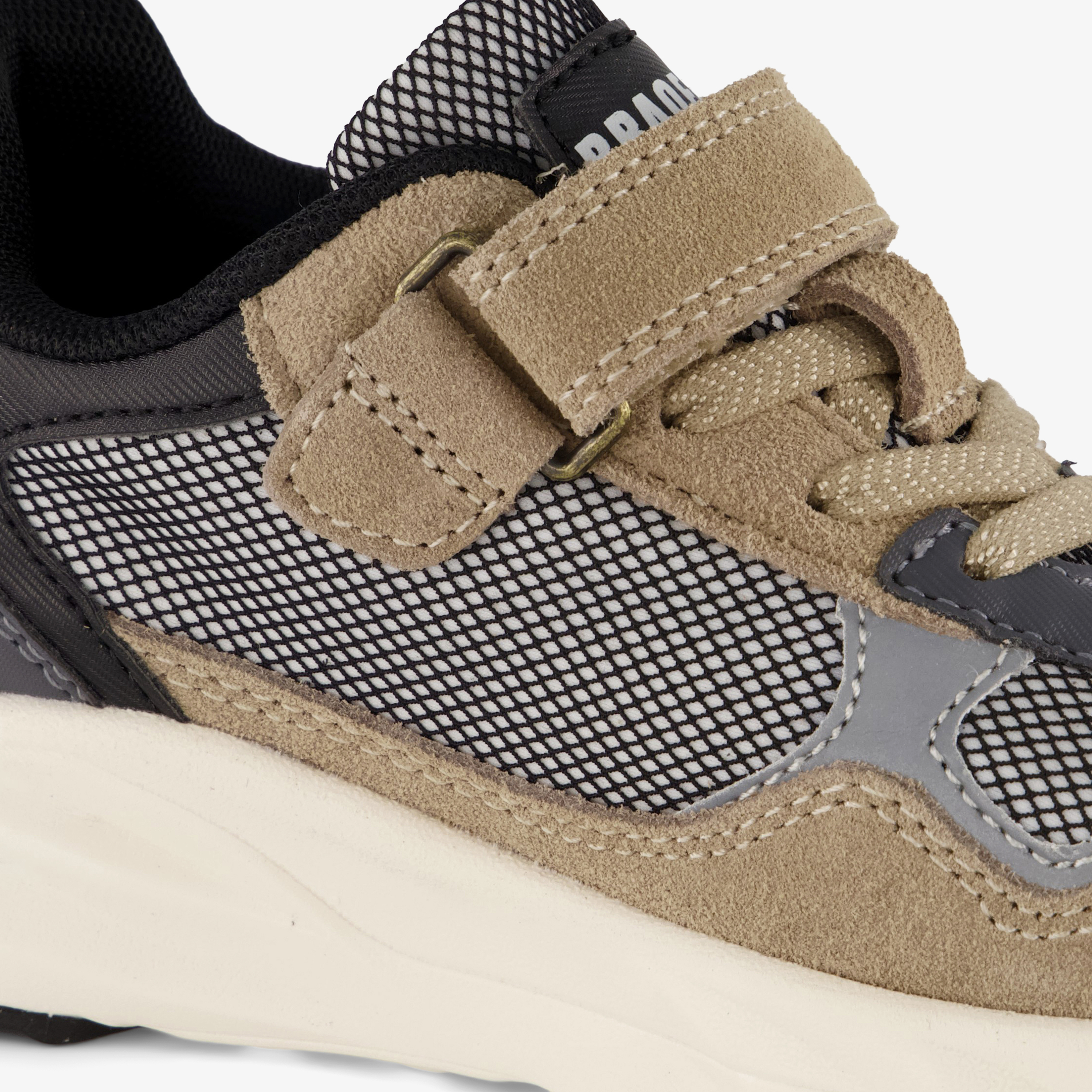 Braqeez jongens sneakers beige grijs – foto 5