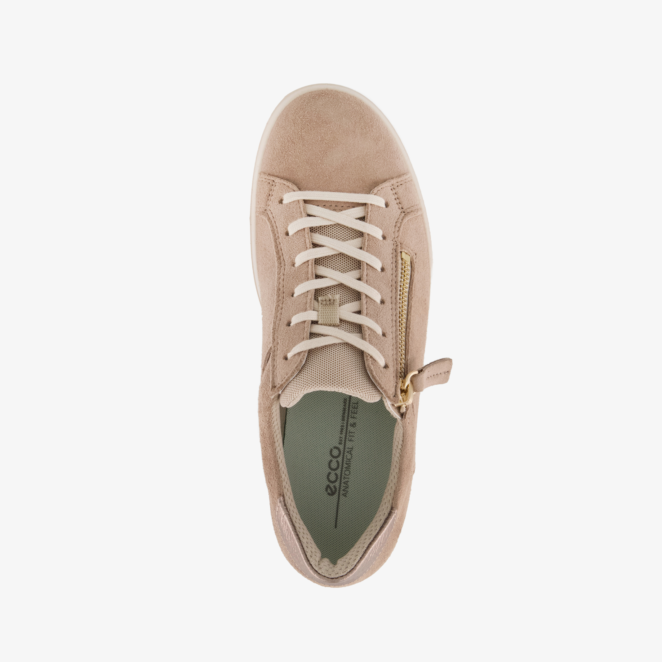 ECCO Classic suède dames sneakers beige – foto 4