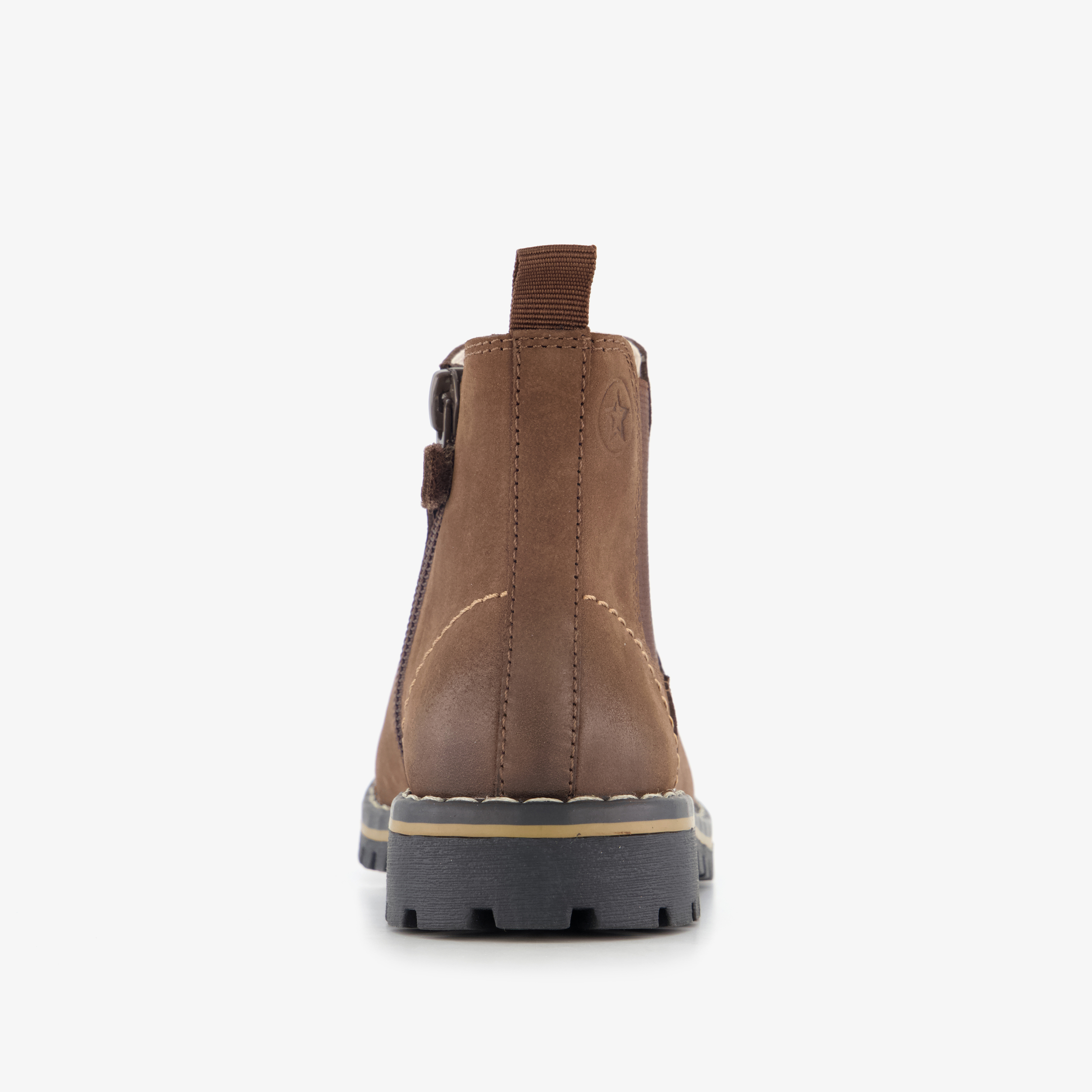 Stap leren jongens Chelsea boots bruin – foto 2