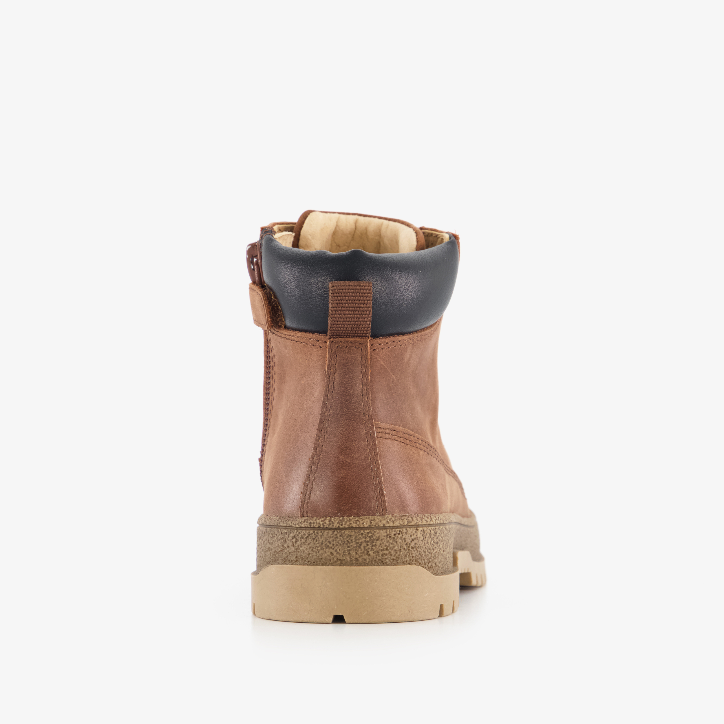Stap leren jongens veterschoenen bruin boots – foto 2