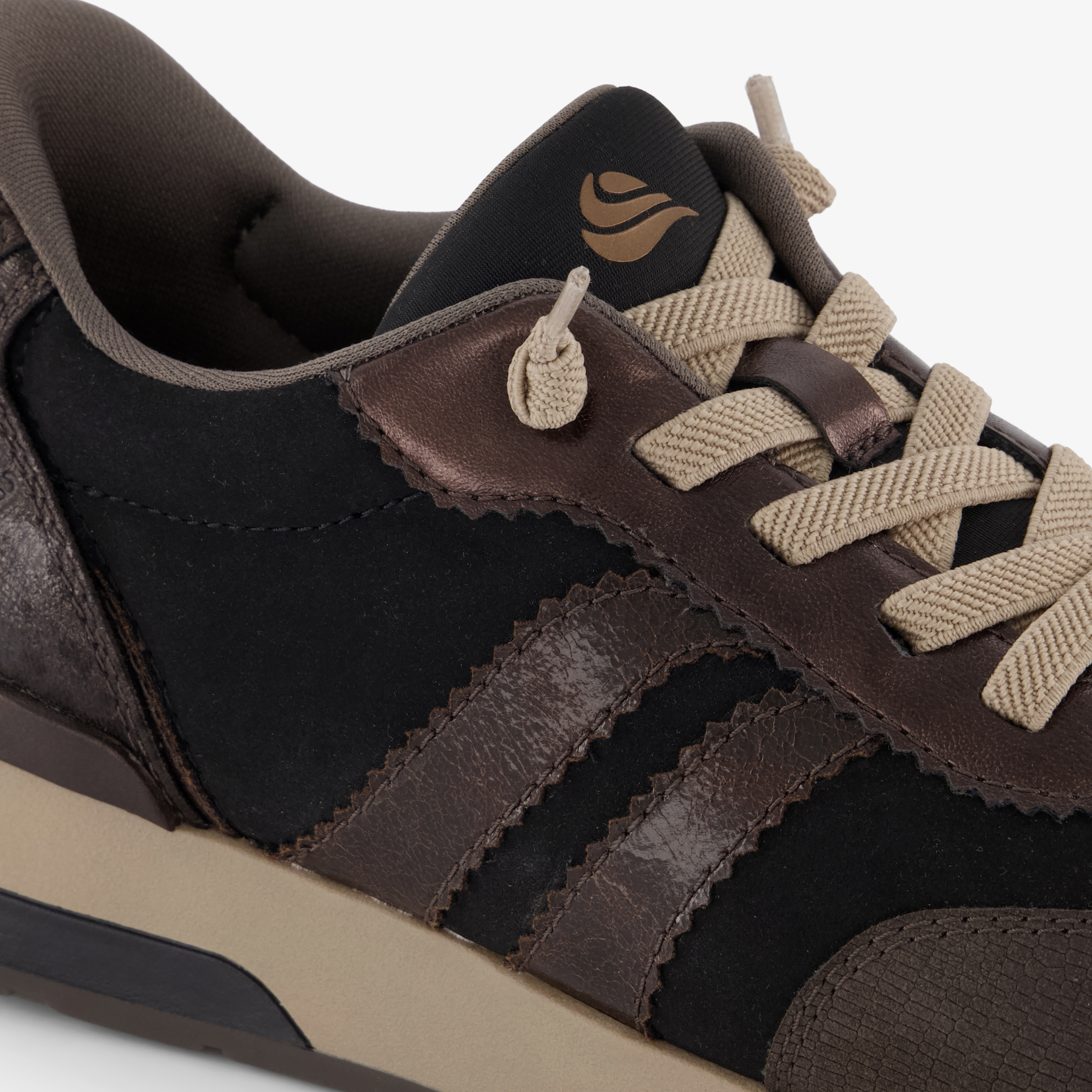 Softline dames sneakers met H leest bruin – foto 5