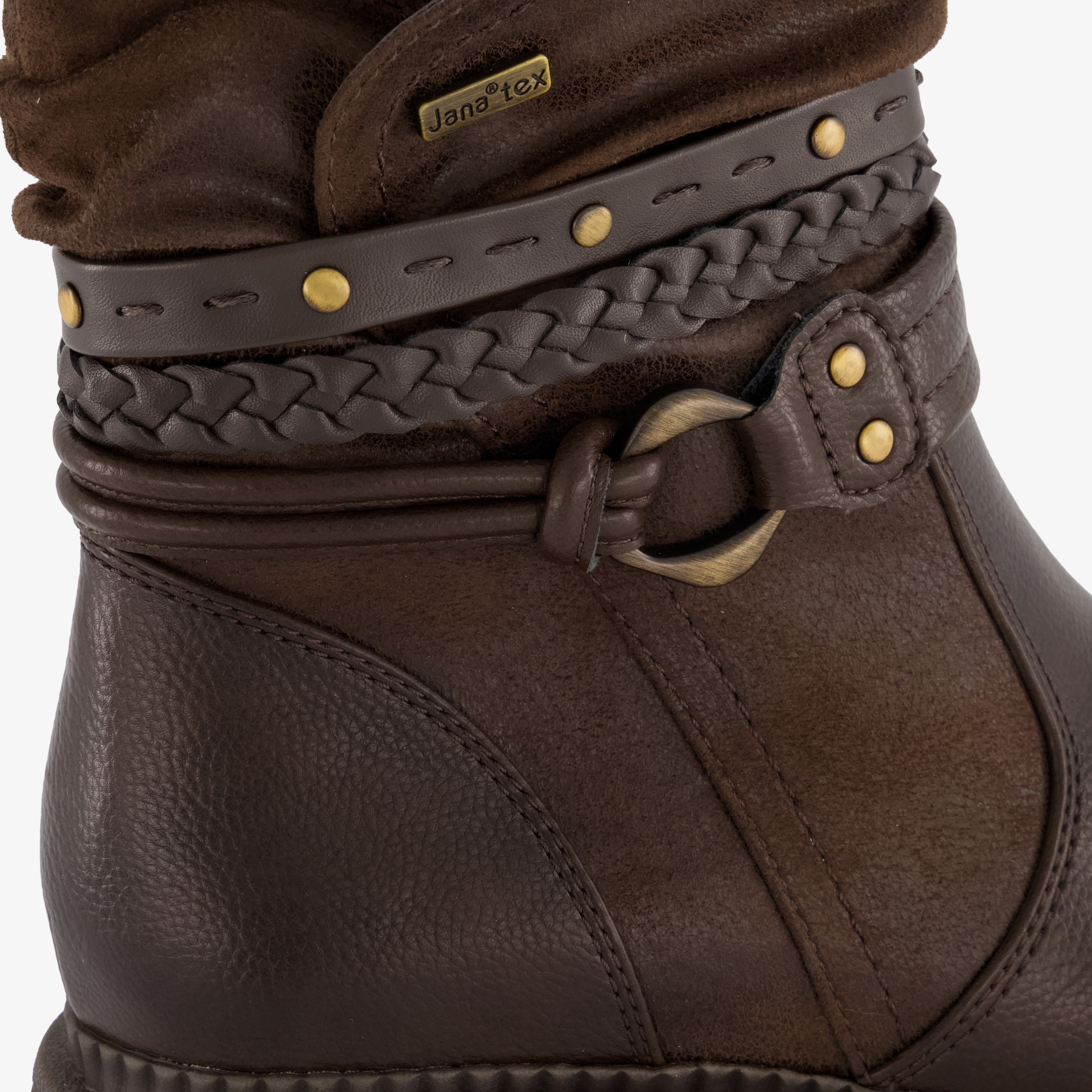 Jana dames boots met H leest bruin enkellaarzen – foto 5