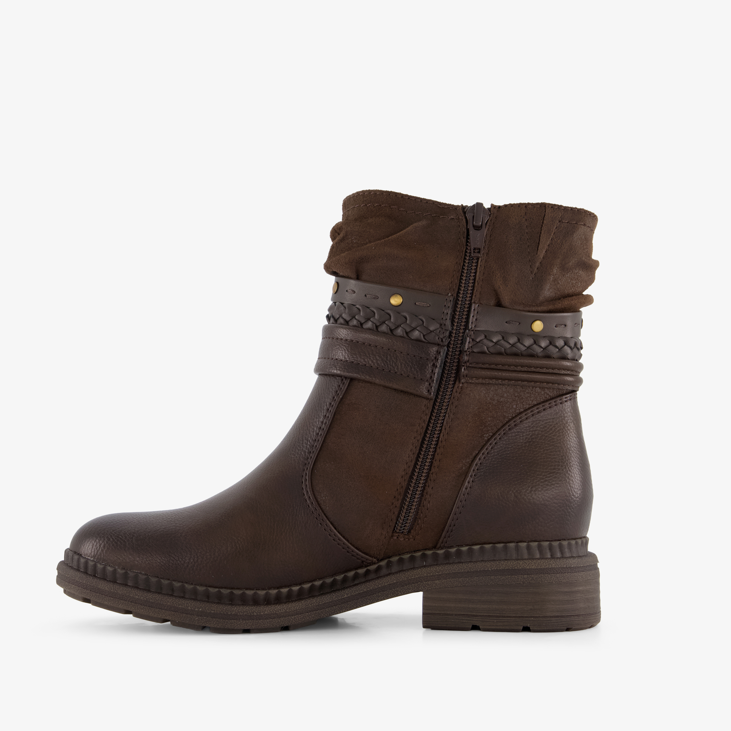 Jana dames boots met H leest bruin