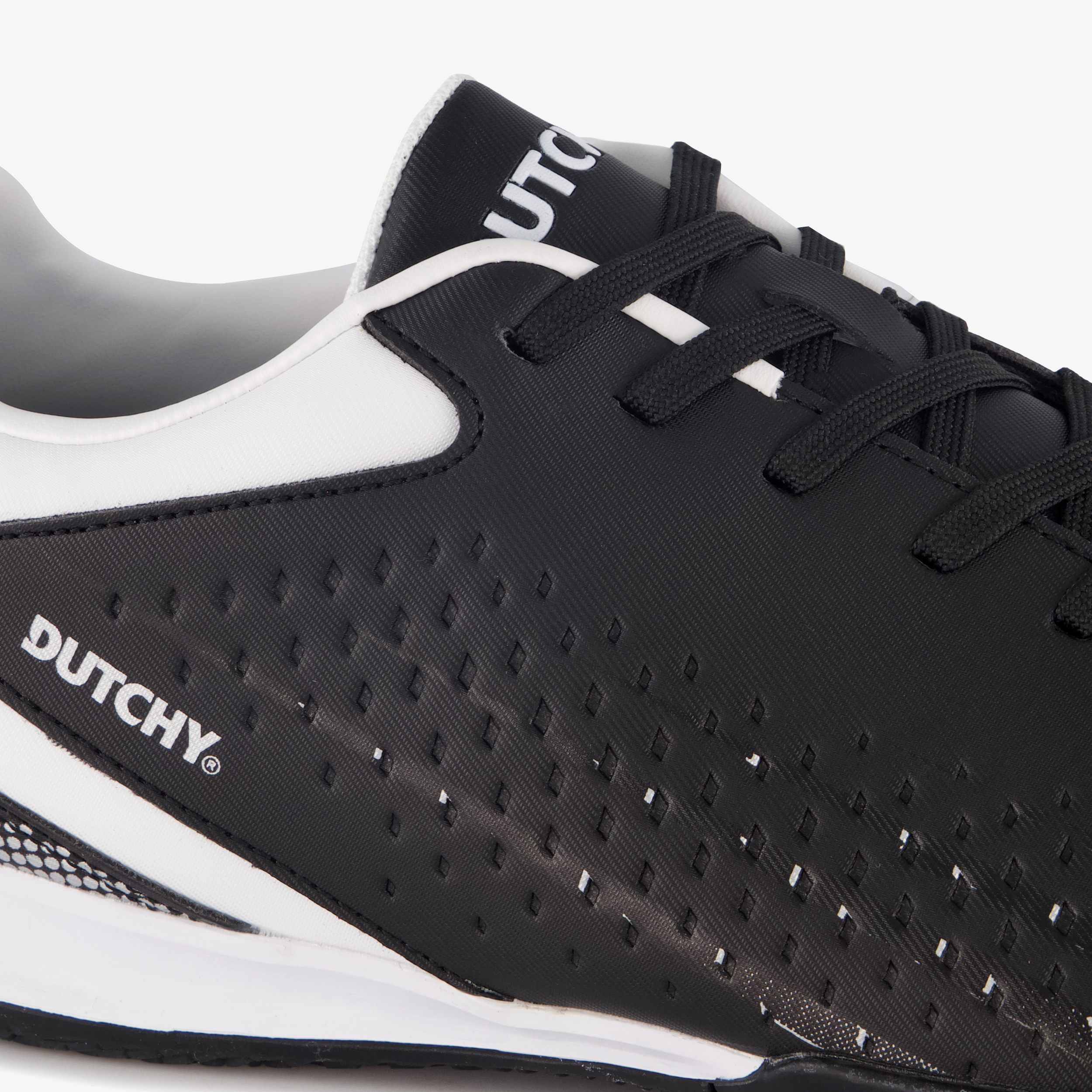 Dutchy IC heren zaalschoenen zwart wit – foto 5