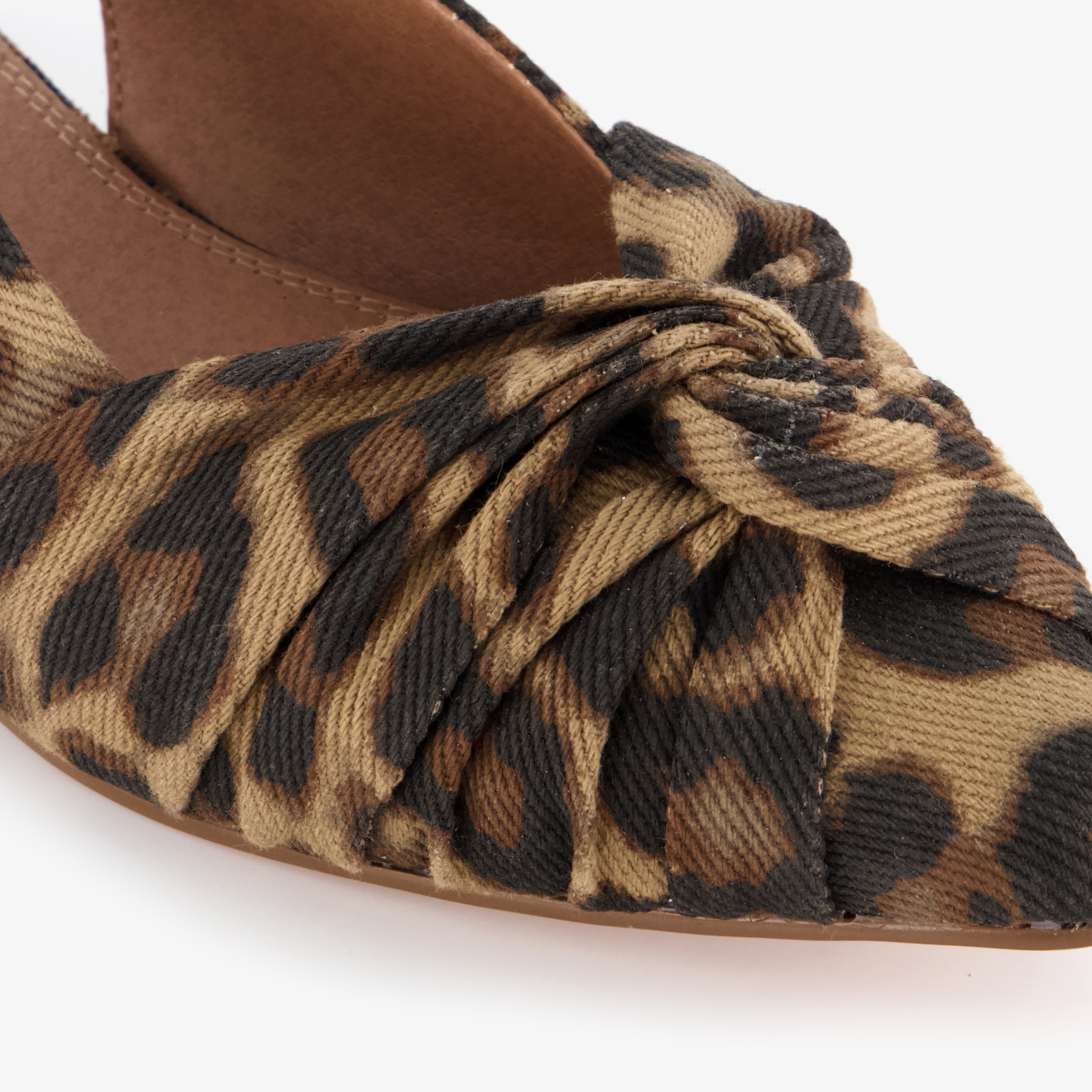 Nova dames panterprint slingbacks met knoop – foto 5