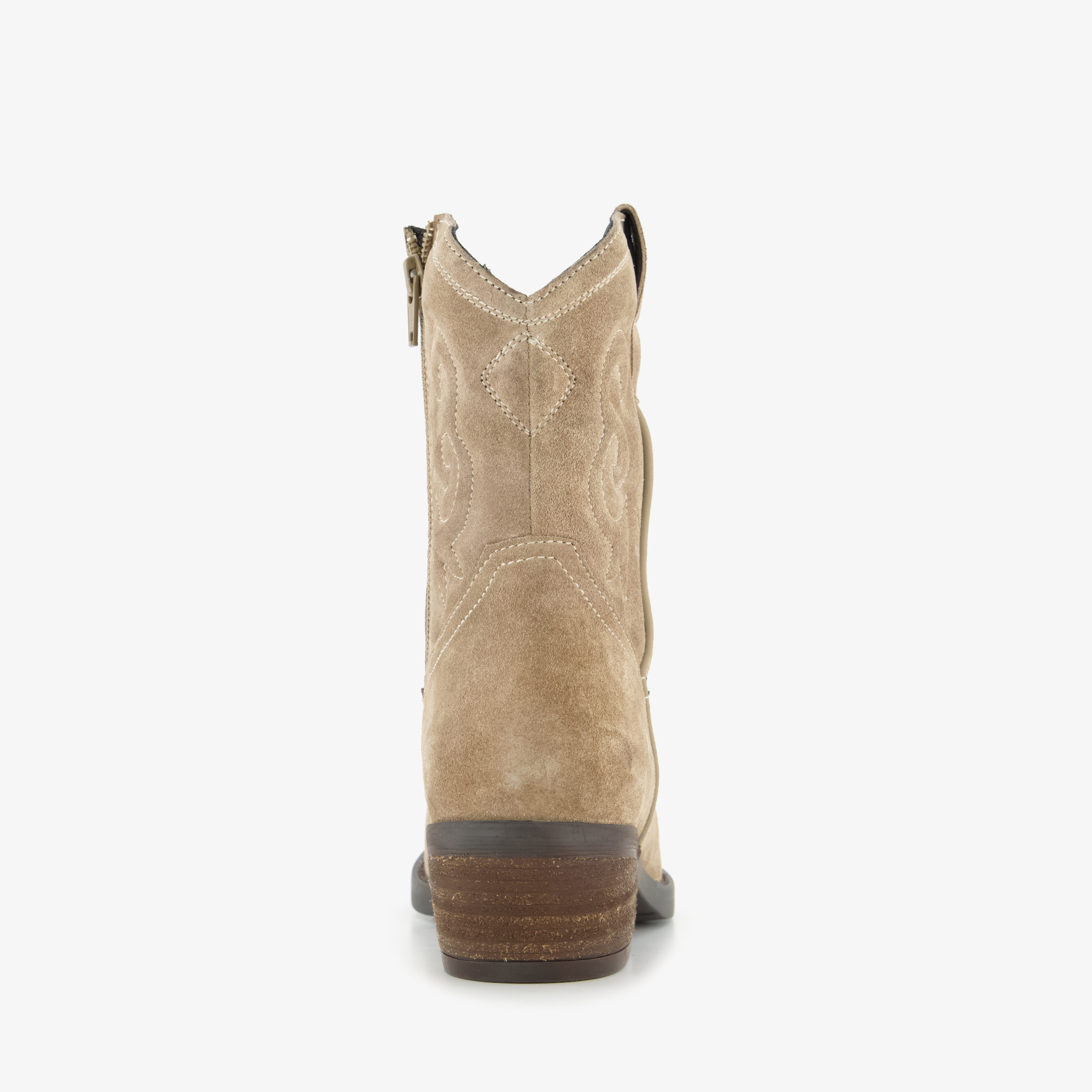 Harper suède dames cowboylaarzen beige enkellaarzen – foto 2