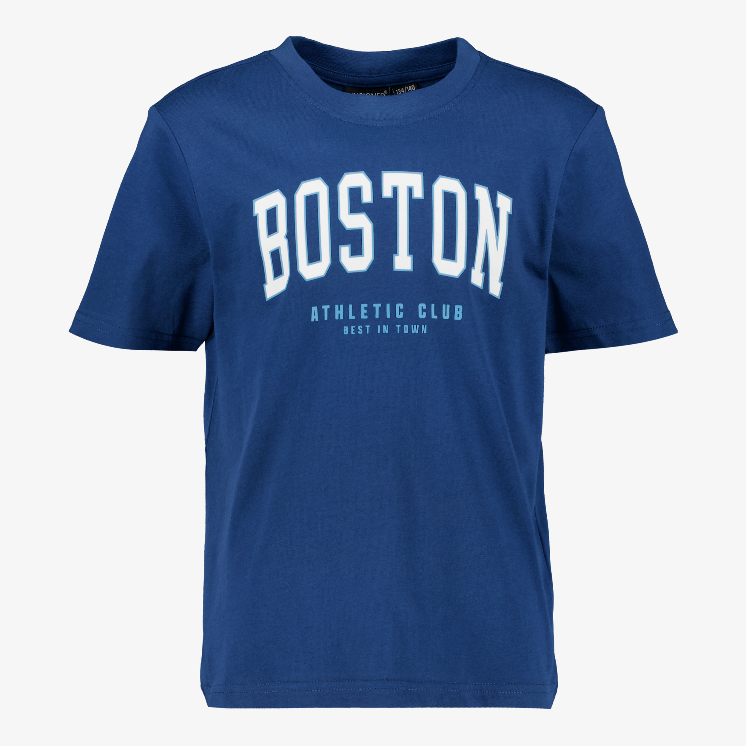 Unsigned jongens T-shirt met opdruk donkerblauw
