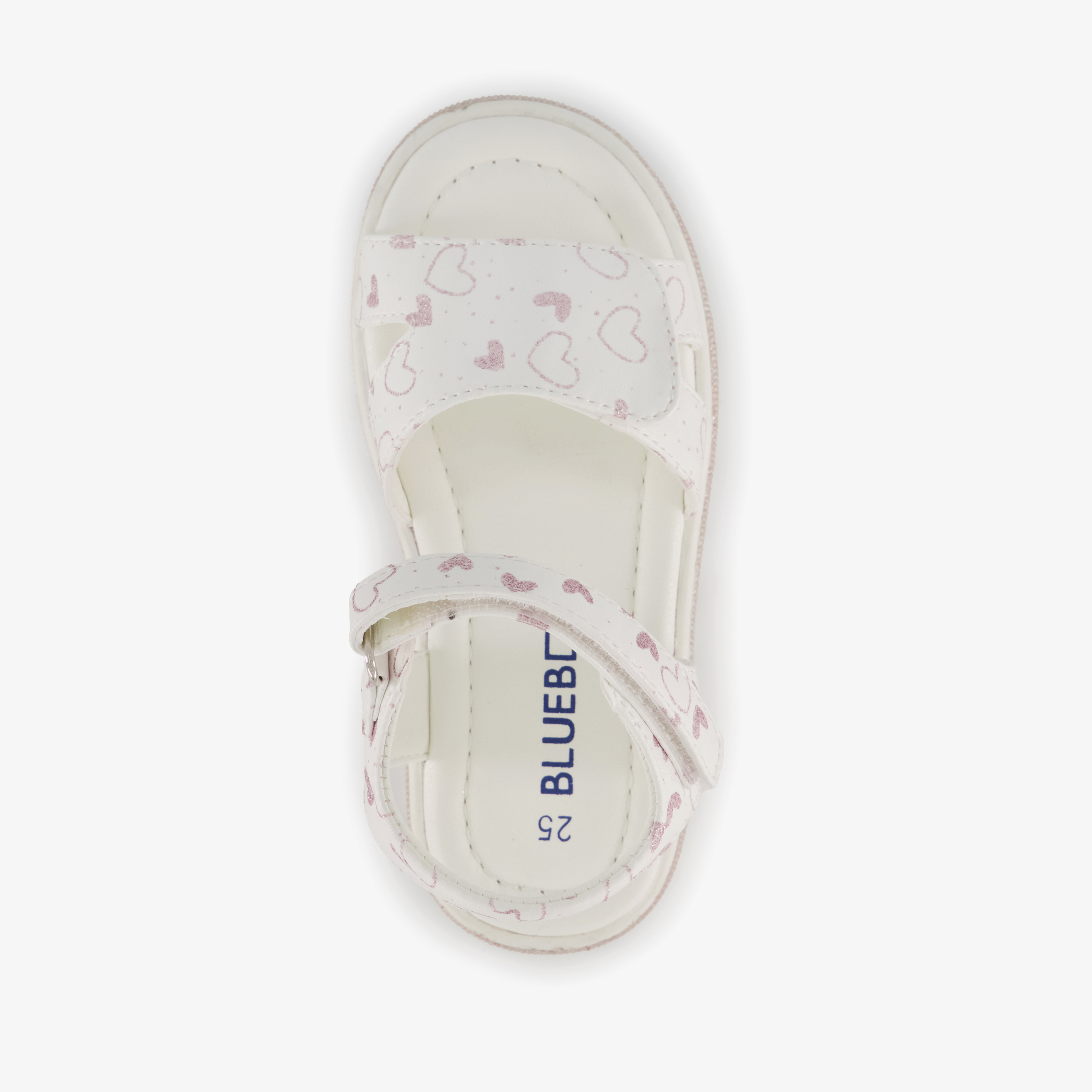 Blue Box meisjes sandalen met hartjes wit – foto 4