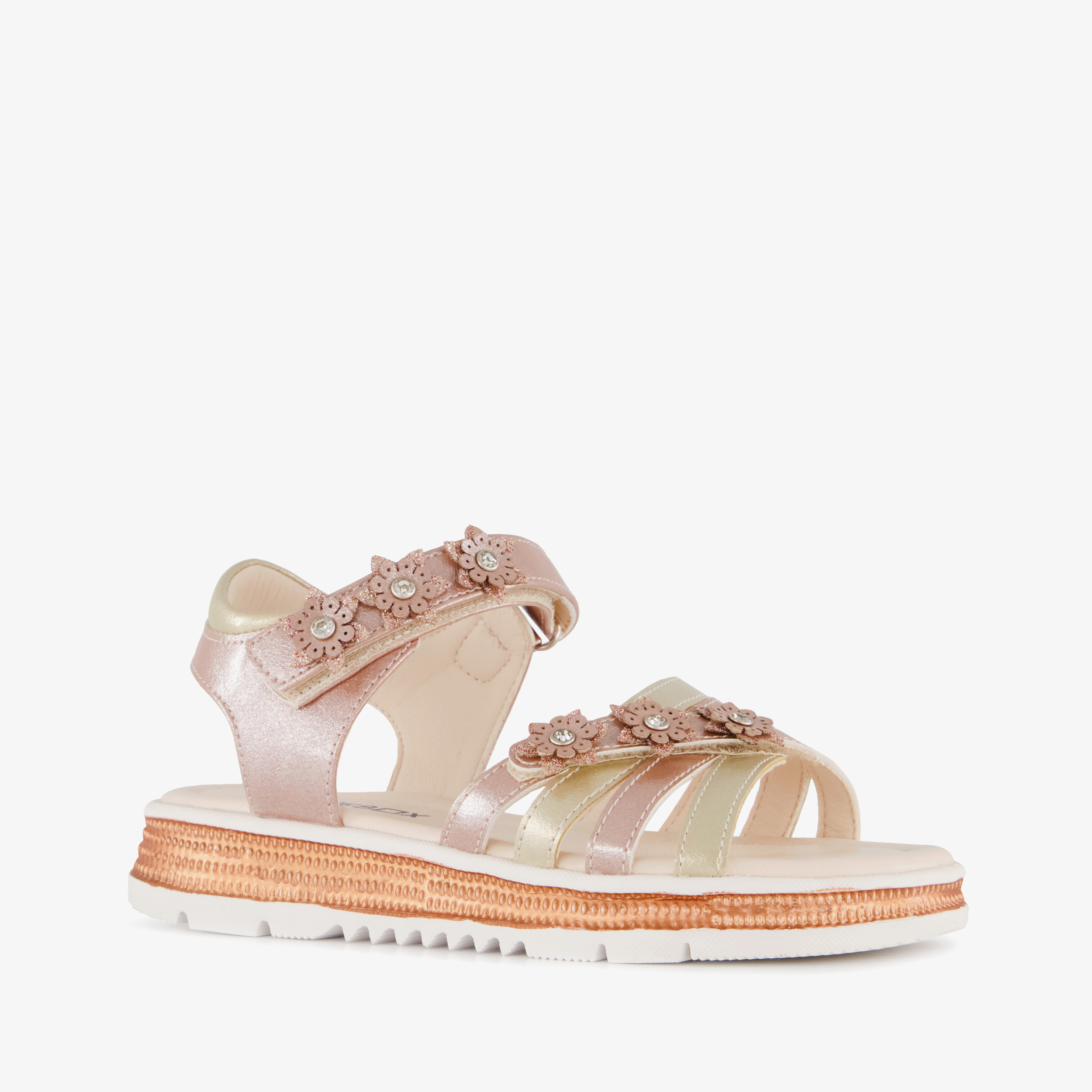 Blue Box meisjes sandalen roze brons