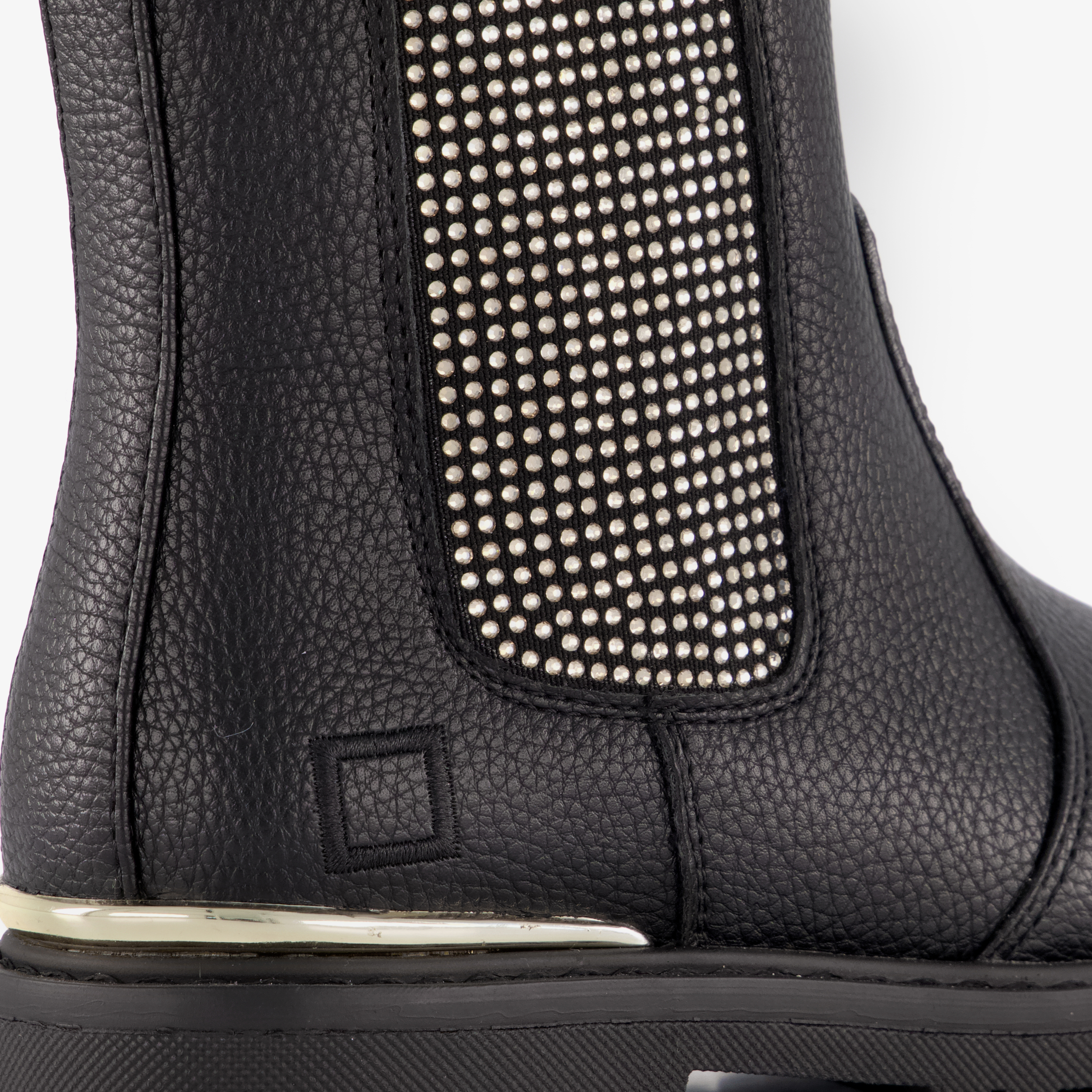 Blue Box meisjes Chelsea boots met studs zwart – foto 5