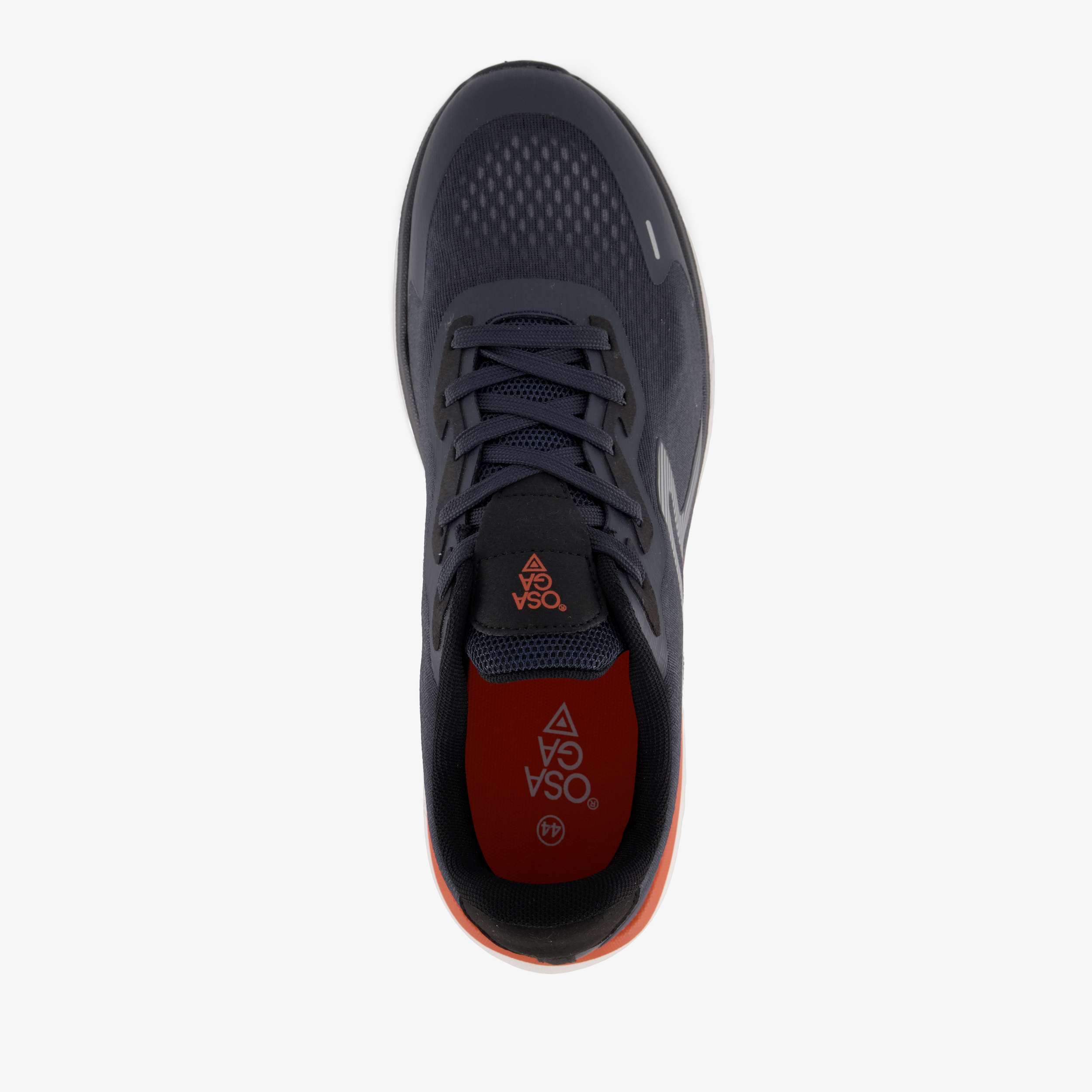 Osaga heren hardloopschoenen blauw oranje – foto 4