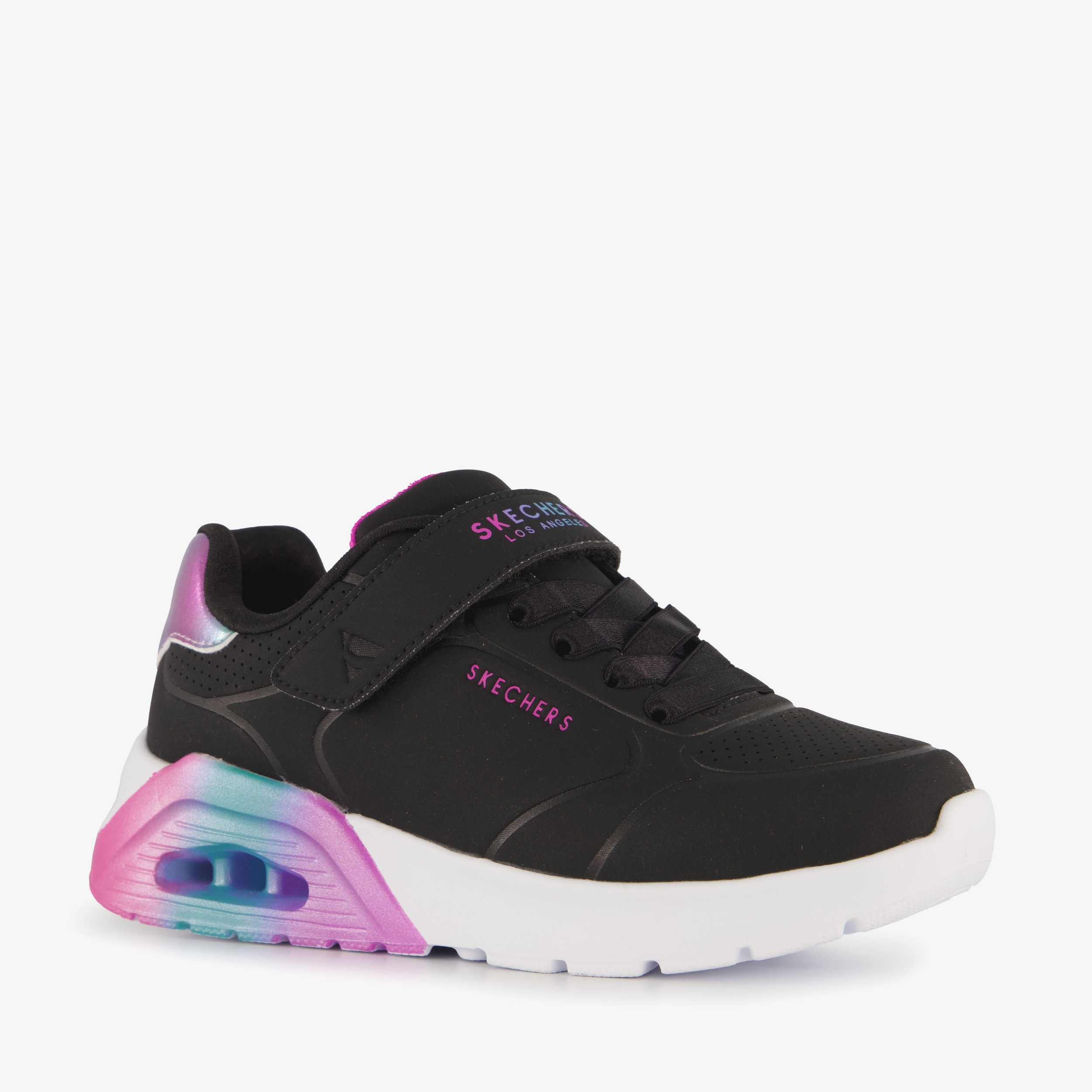 Skechers Uno Lite 2.0 meisjes sneakers zwart