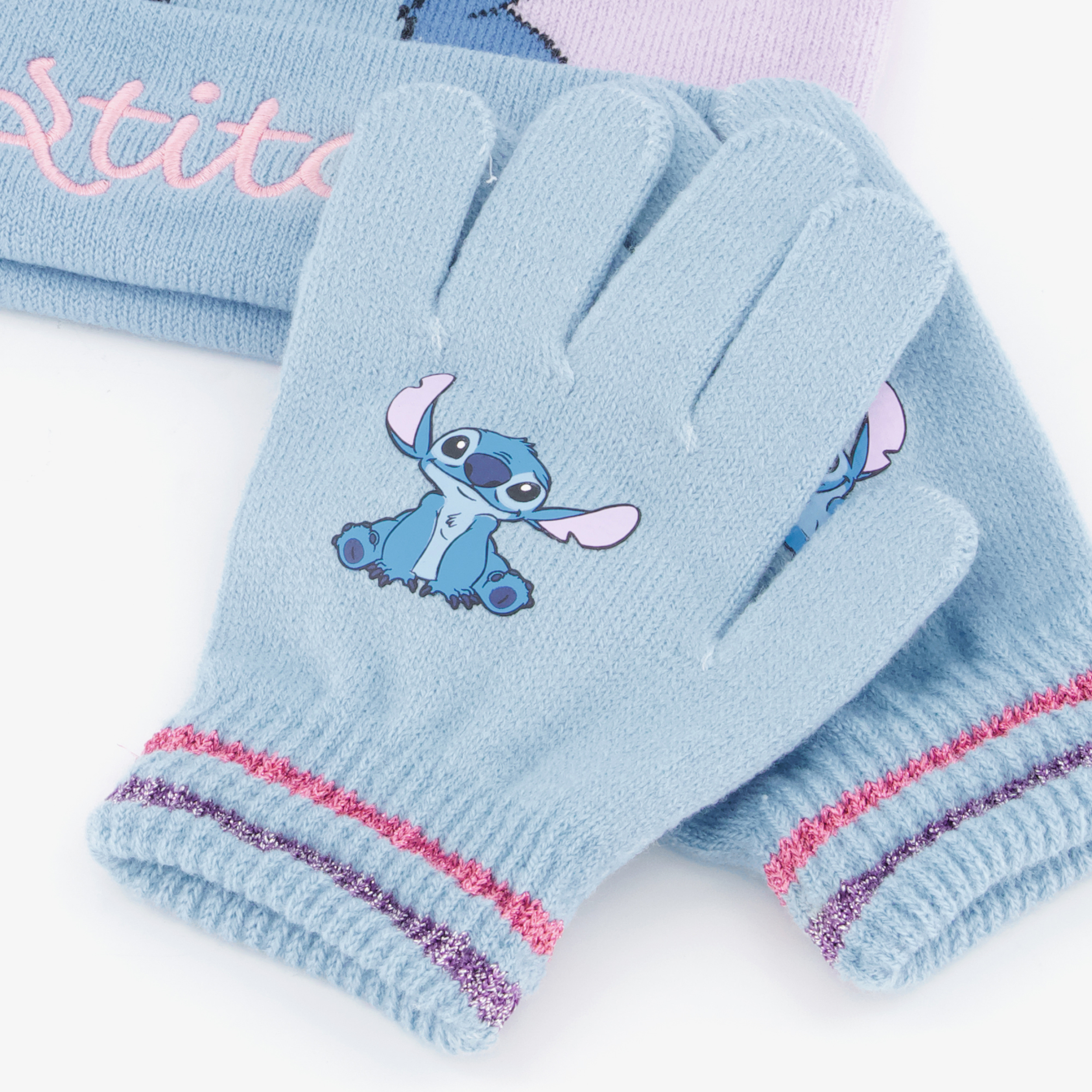 Lilo & Stitch kinder set muts handschoenen meisjes sjaals, mutsen & handschoenen – foto 2