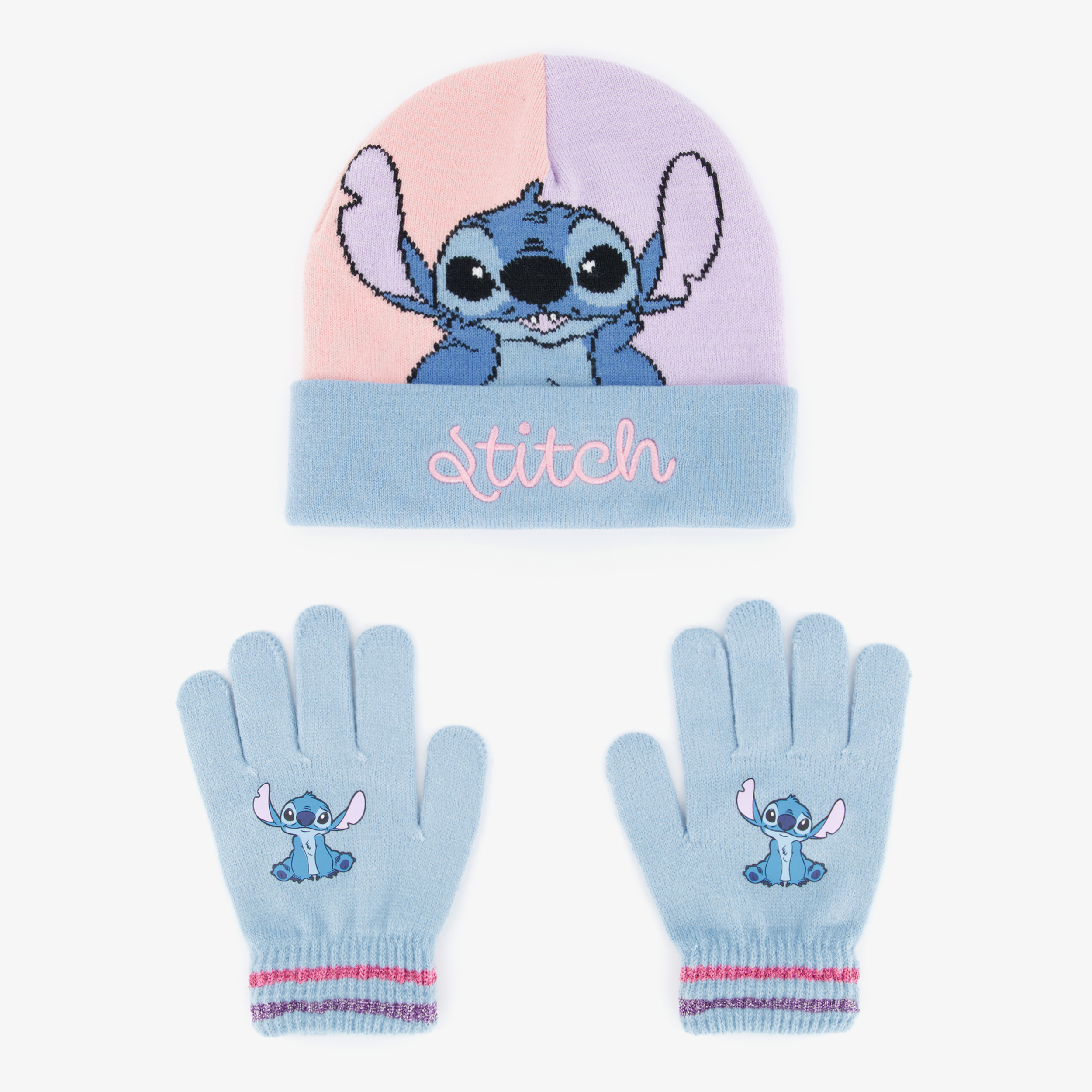 Lilo & Stitch kinder set muts handschoenen meisjes sjaals, mutsen & handschoenen