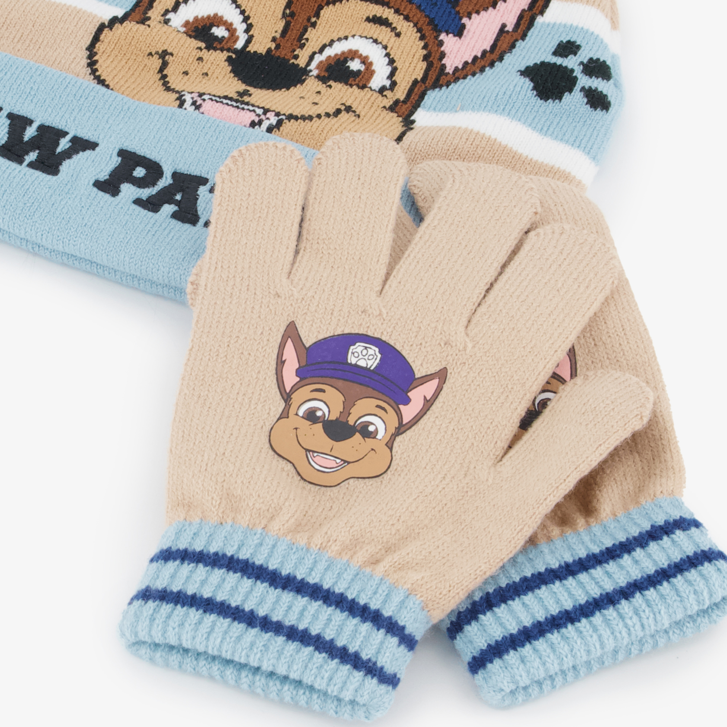 Paw Patrol Chase kinder set muts handschoenen meisjes sjaals, mutsen & handschoenen – foto 2