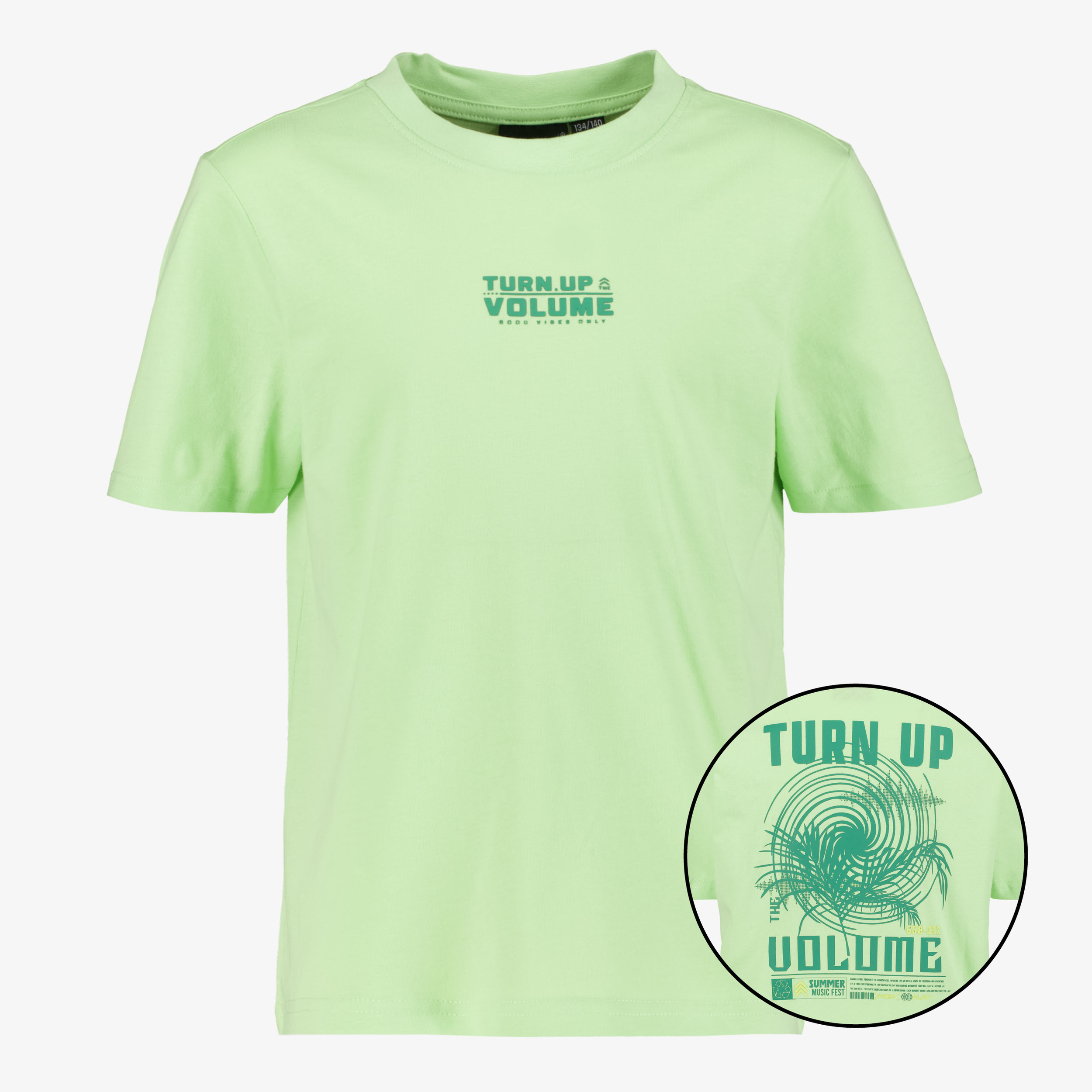Unsigned jongens T-shirt met opdruk lichtgroen Unsigned jongens T-shirt met opdruk lichtgroen