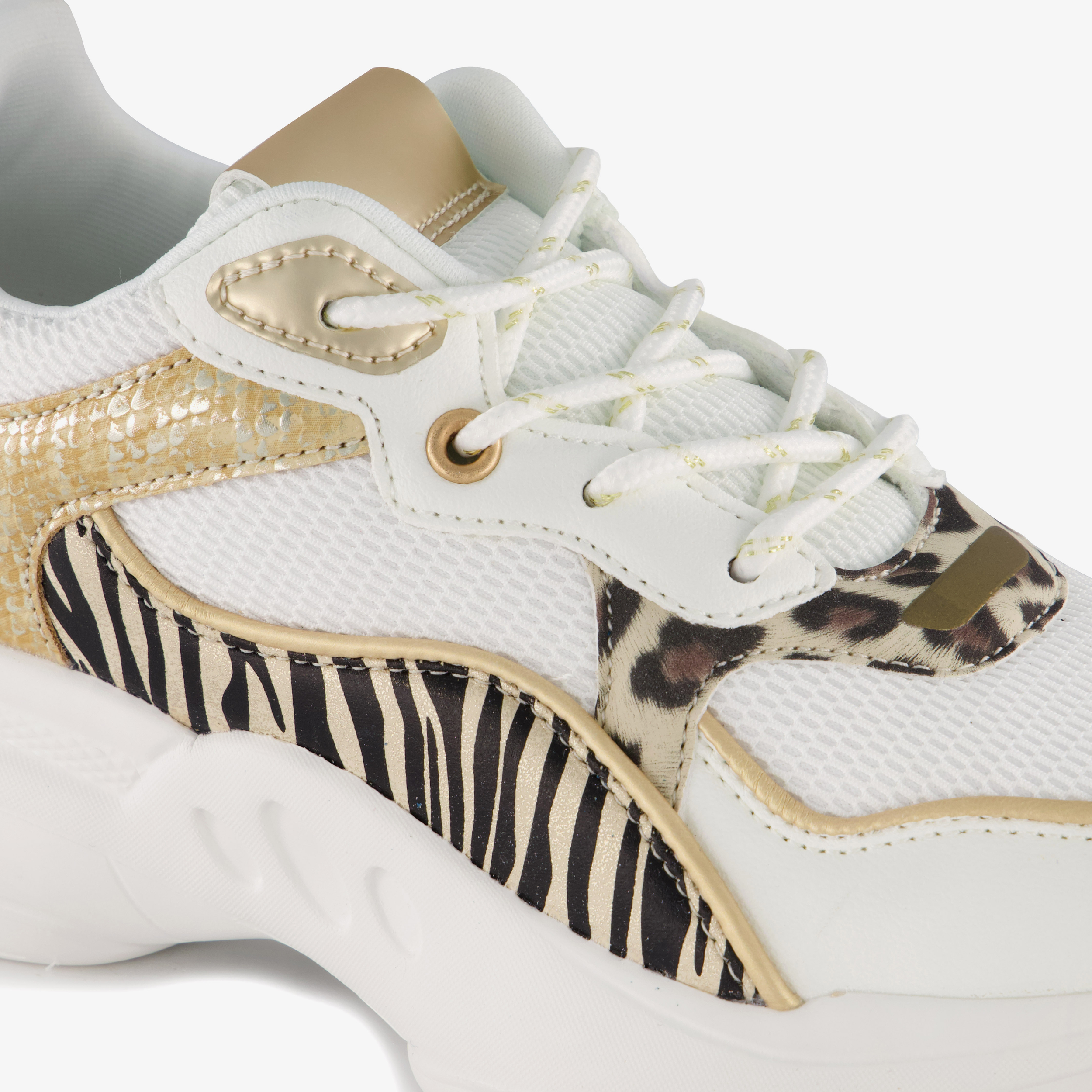 Blue Box meisjes dad sneakers met tijgerprint – foto 5