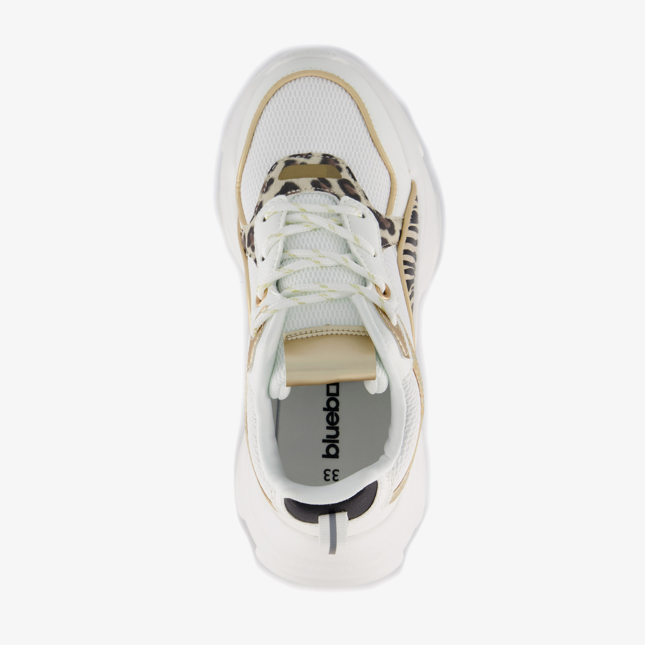 Blue Box meisjes dad sneakers met tijgerprint – foto 4