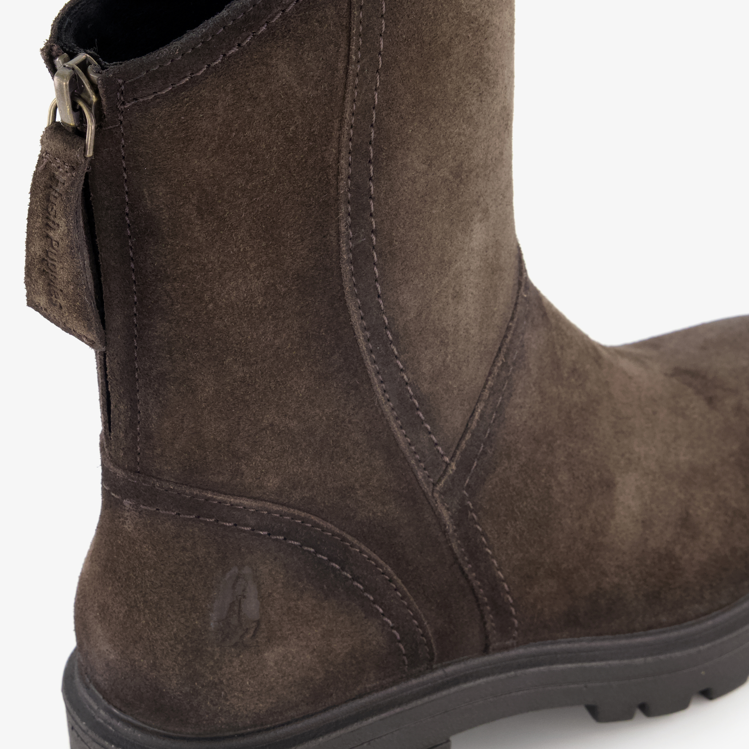 Hush Puppies suède dames boots donkerbruin enkellaarzen – foto 5