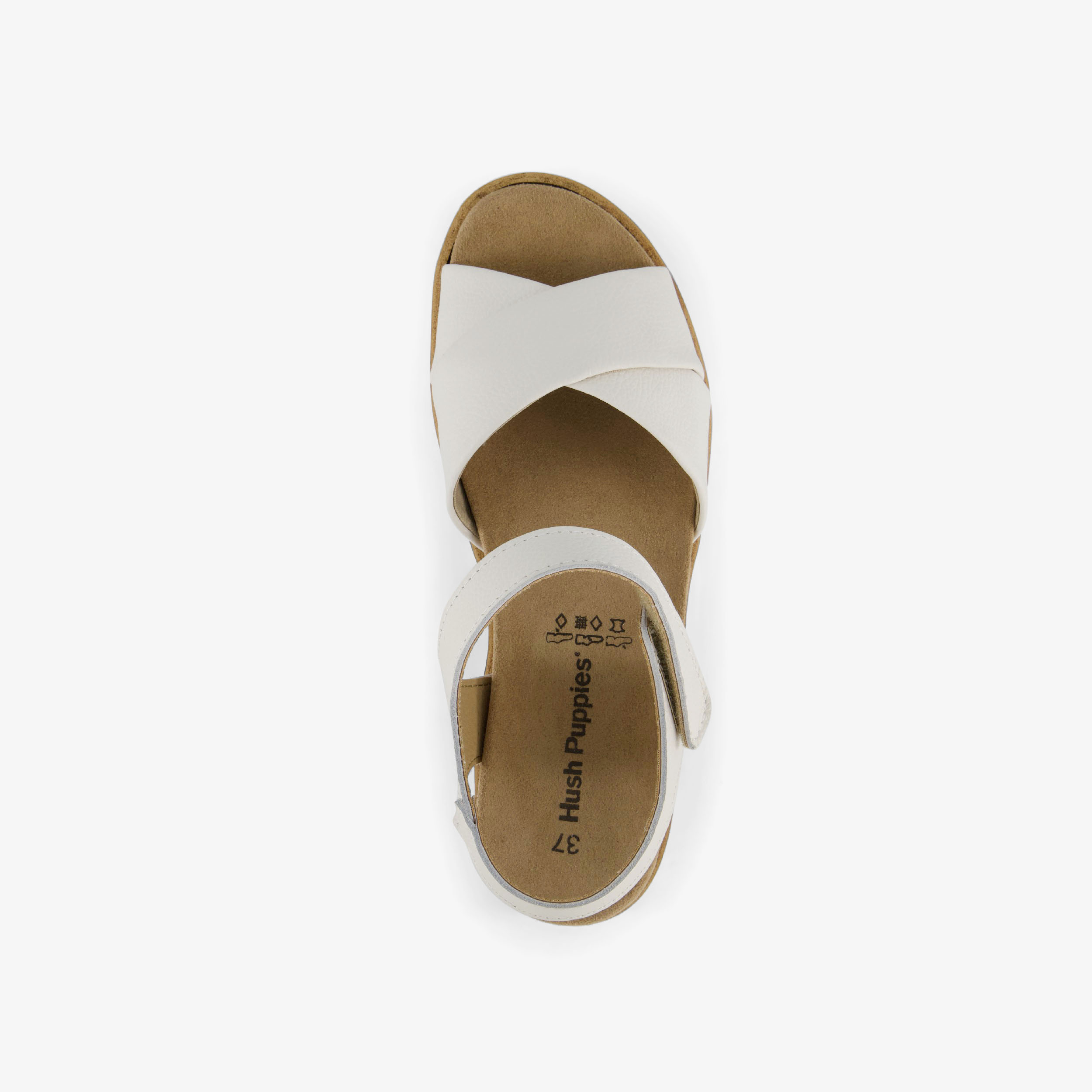Hush Puppies leren dames sandalen wit – foto 4