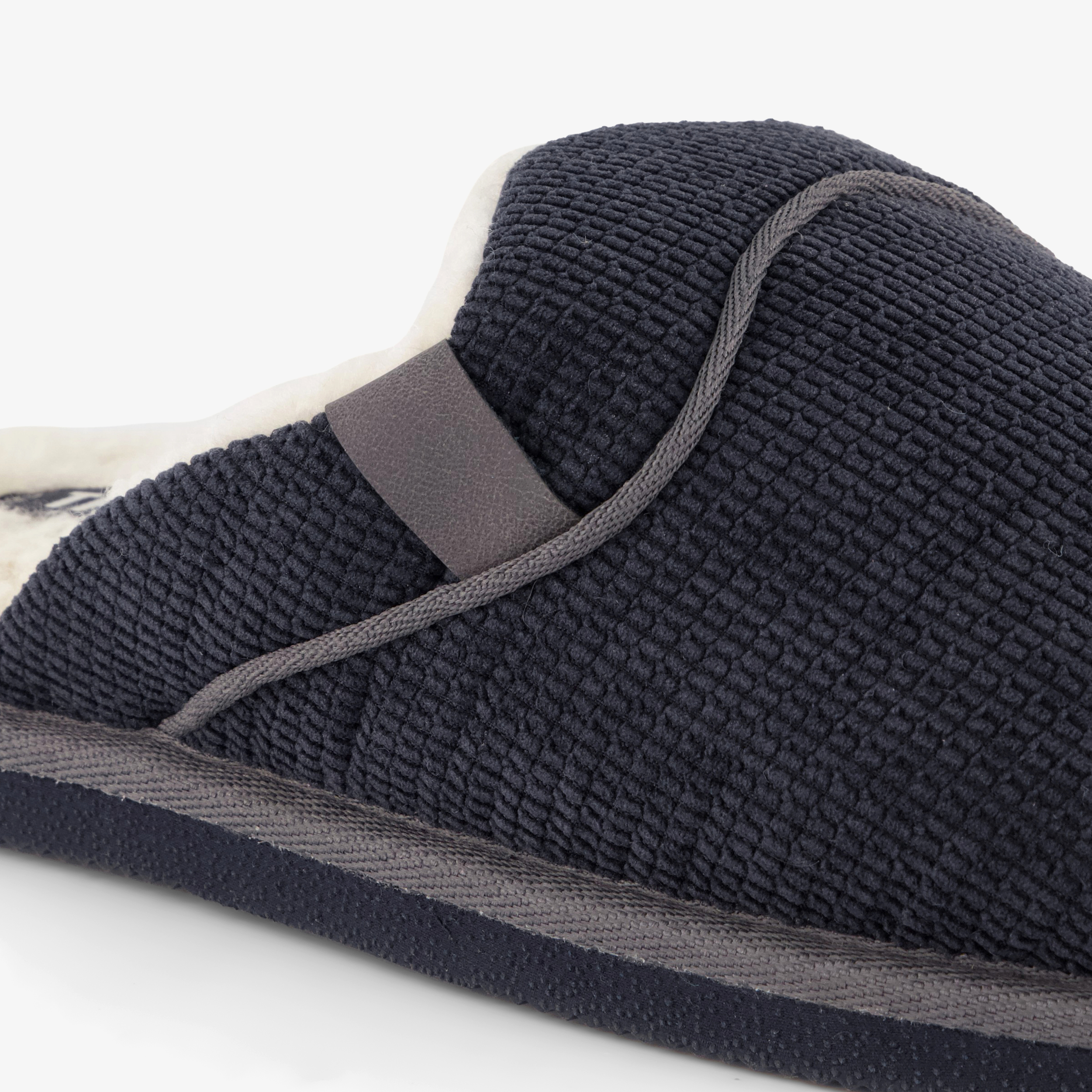 Thu!s gevoerde heren instap pantoffels donkerblauw – foto 5
