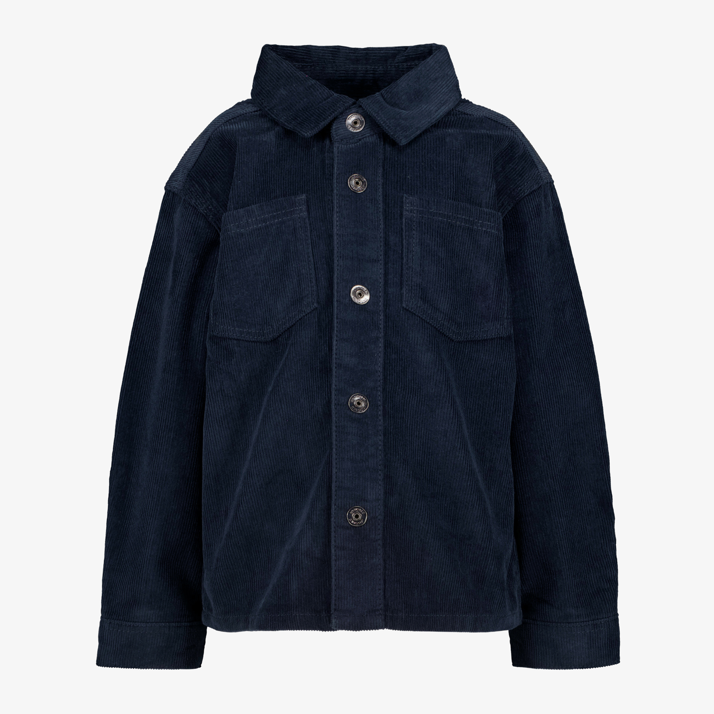 Unsigned jongens corduroy overhemd donkerblauw t-shirts & tops