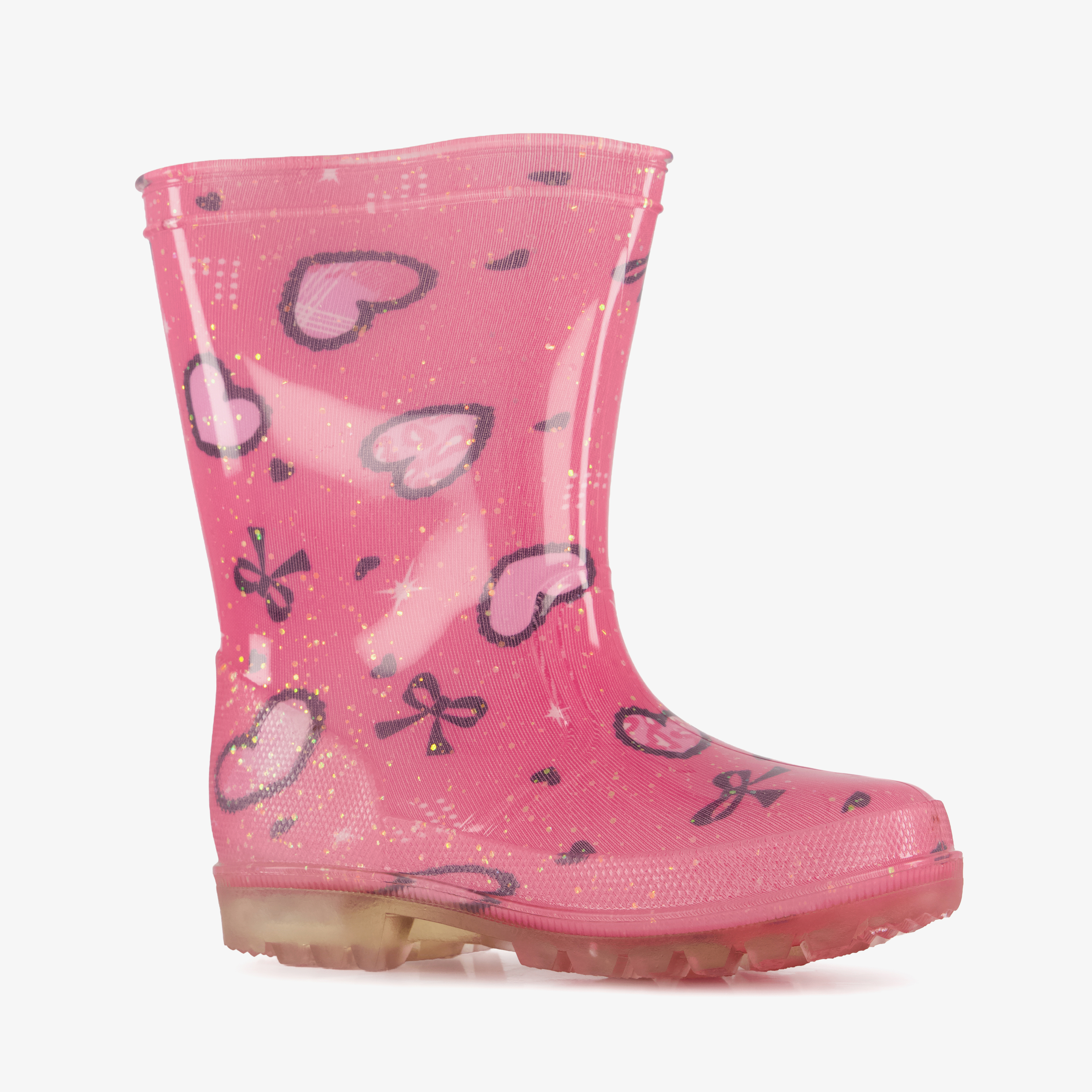 Mountain Peak kinder regenlaarzen met lichtjes roze meisjes